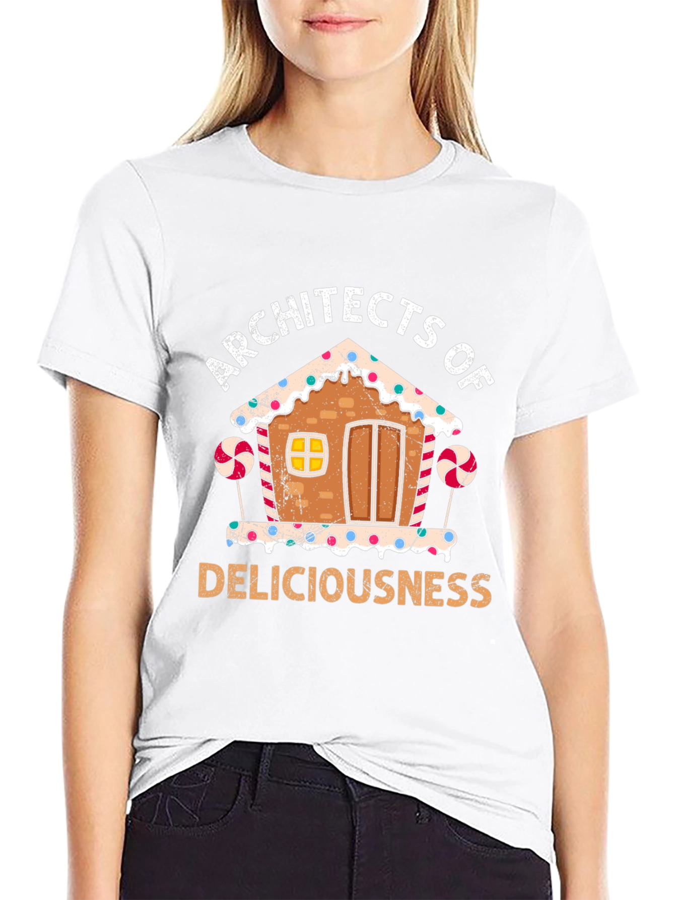 Black Architects of Deliciousness Gingerbread House T-Shirt view 9