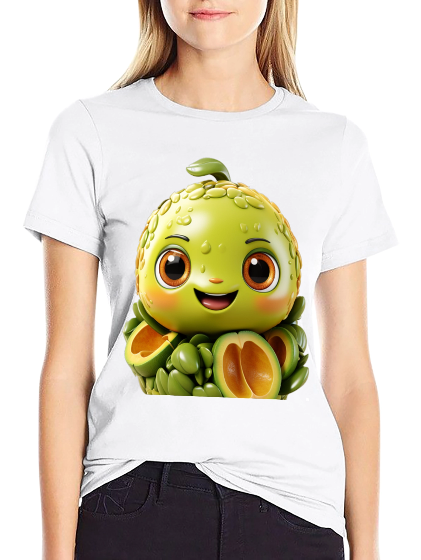 Black Avocado Character T-Shirt view 9