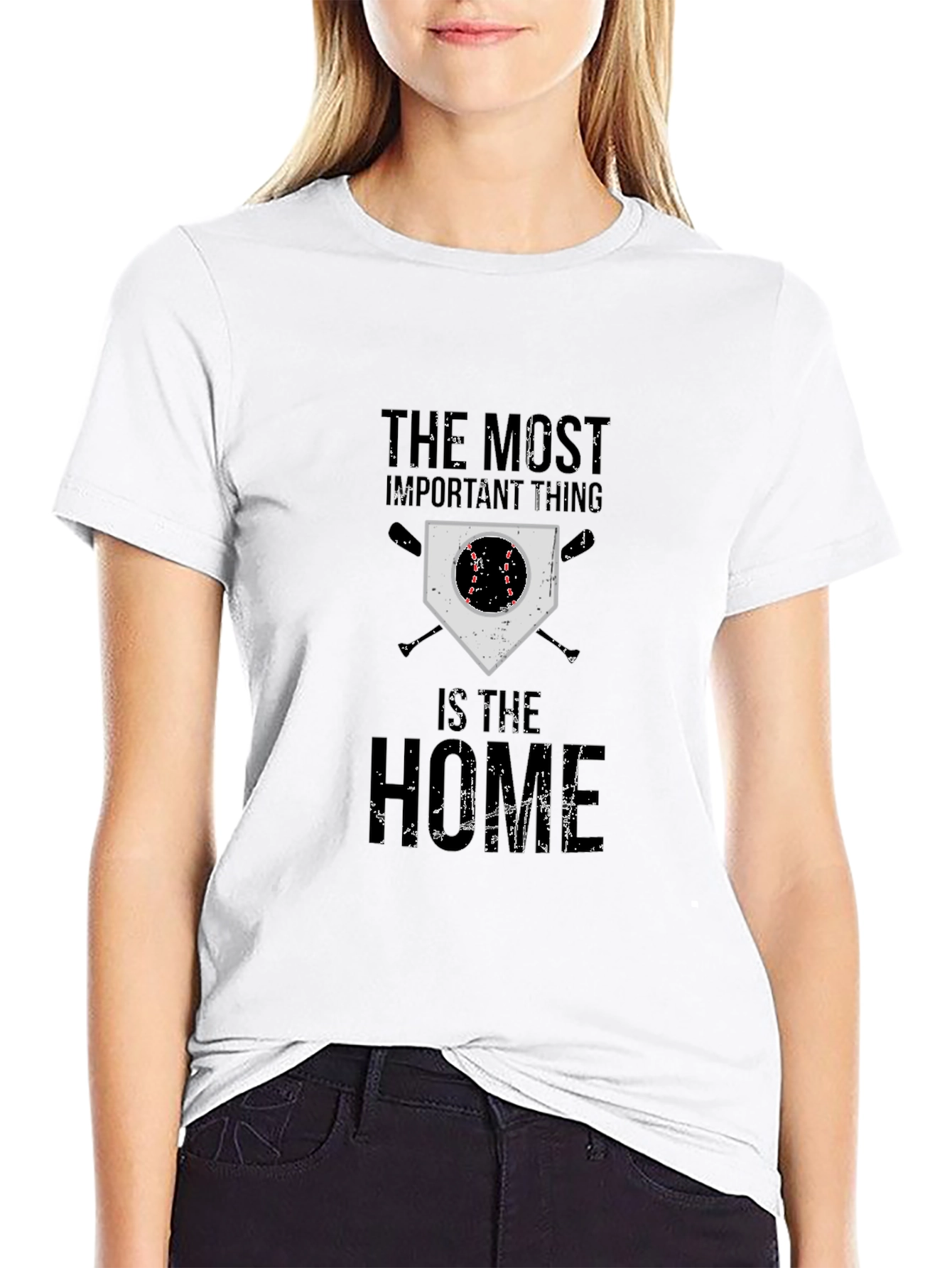 Black Baseball Home T-Shirt view 9