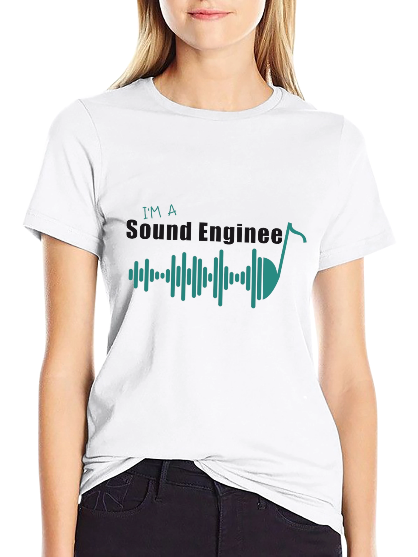 Black Sound Engineer Graphic Tee - Music Lover Shirt view 9