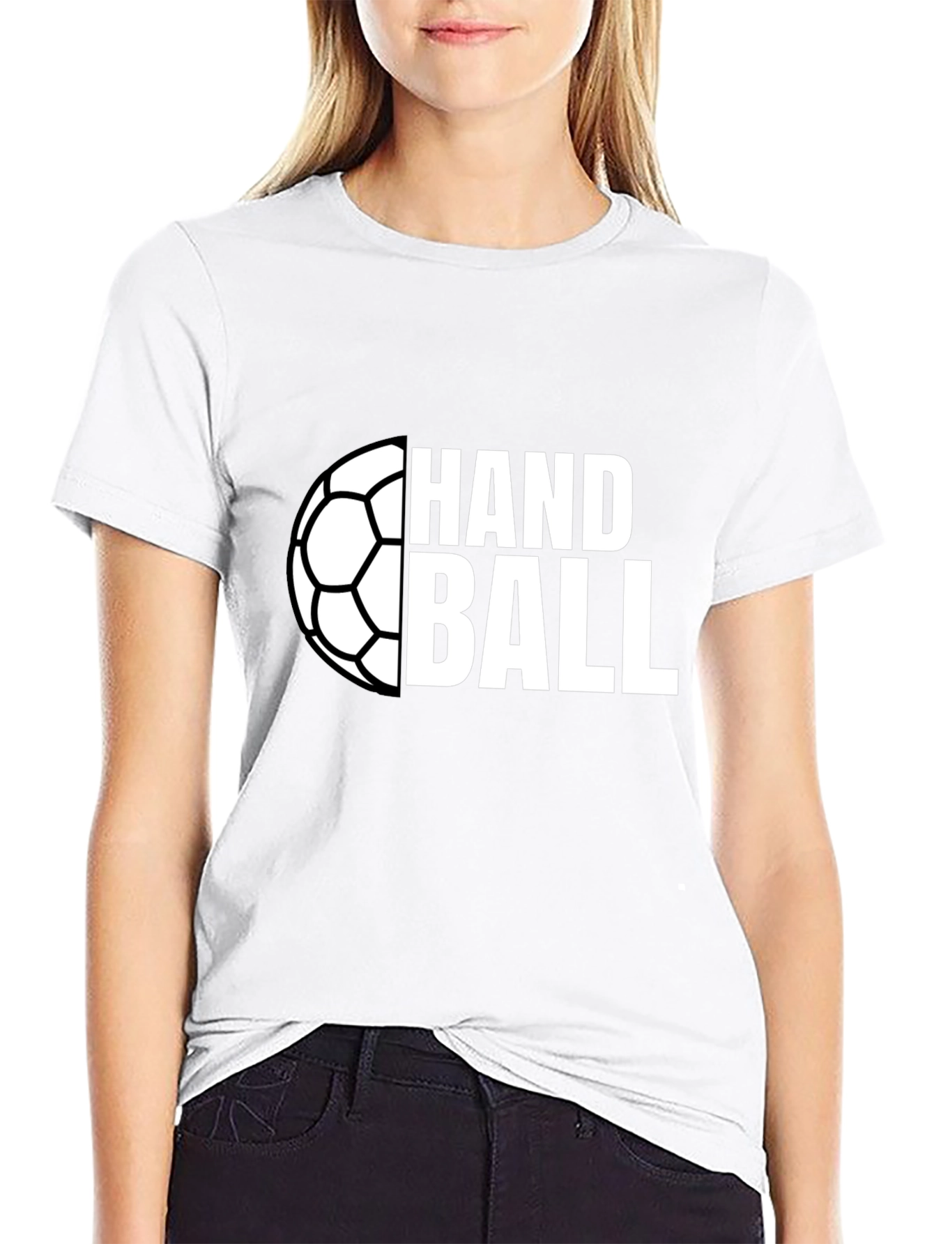 Black Handball Graphic T-Shirt - Black view 9