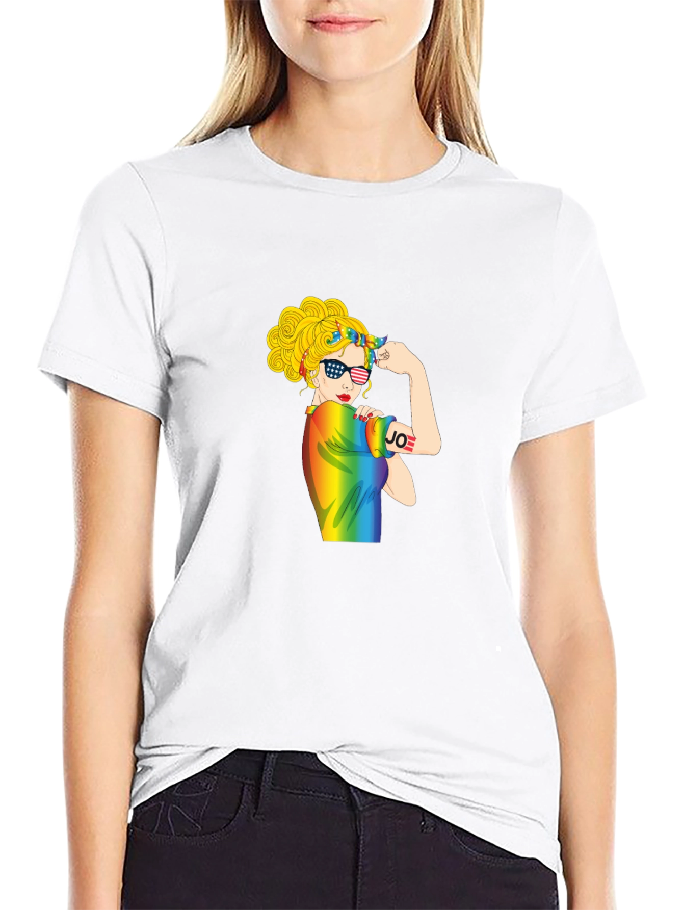 Black Empowered Woman Pride T-Shirt view 9
