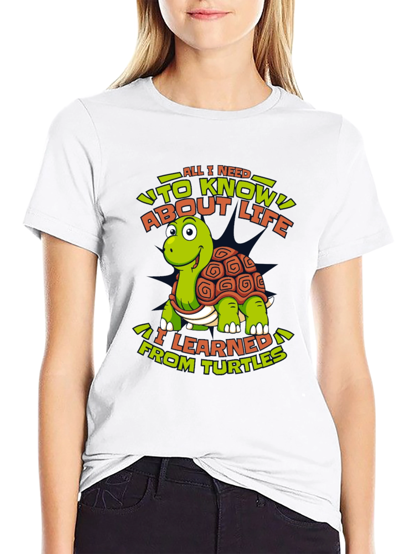 Black Turtle Life Lesson Graphic Tee view 9