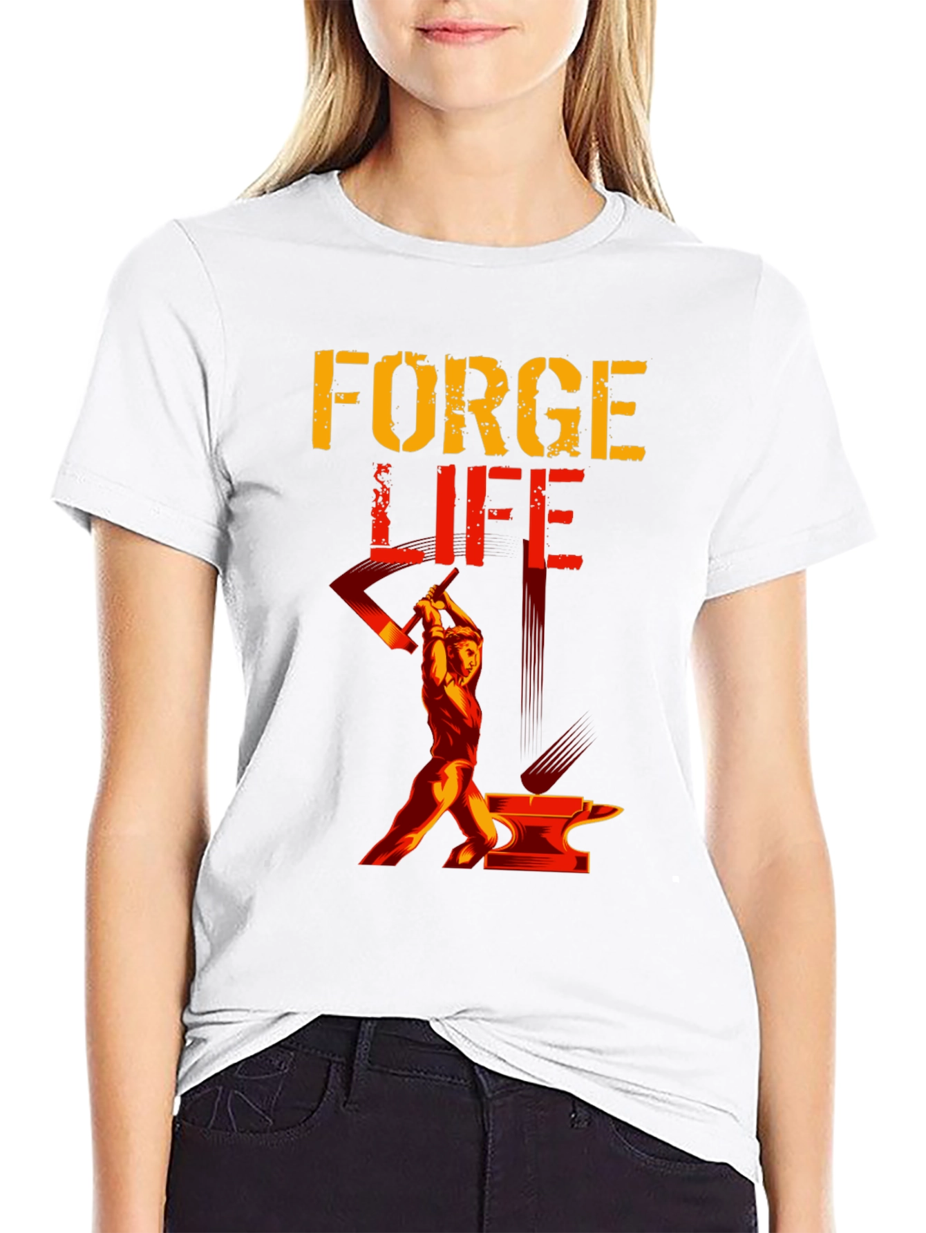 Black Forge Life Black T-Shirt view 9