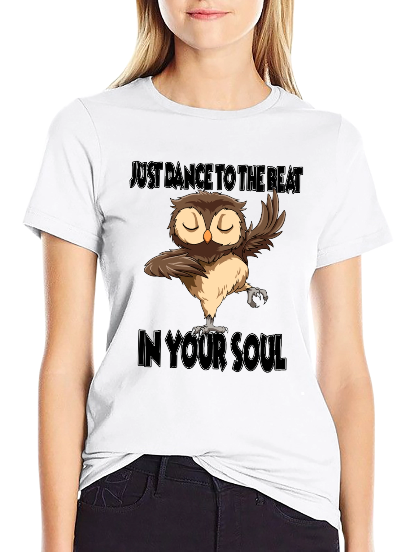 Black Dance to the Beat Owl T-Shirt view 9