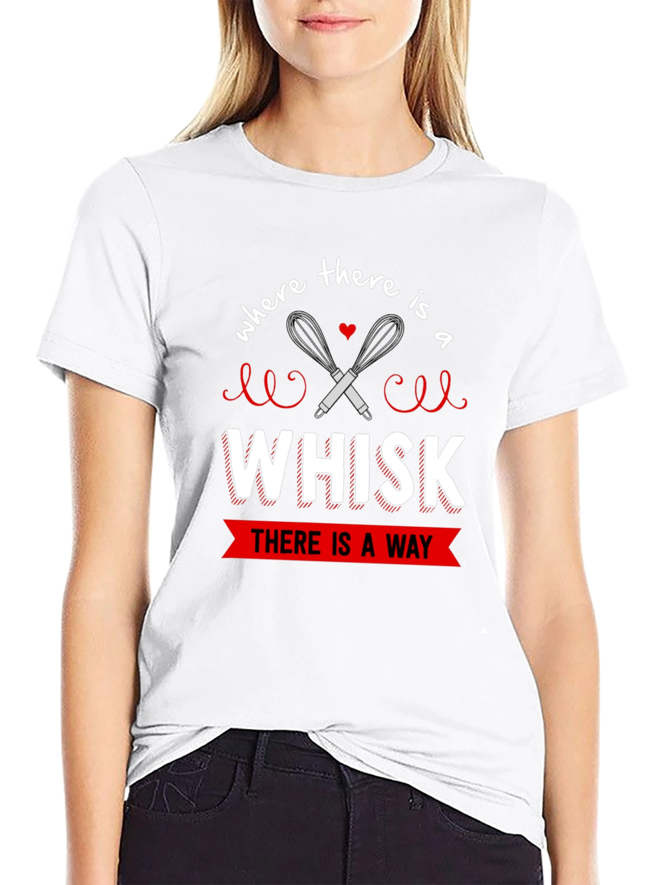 Black Whisk There is a Way Unisex T-Shirt view 9