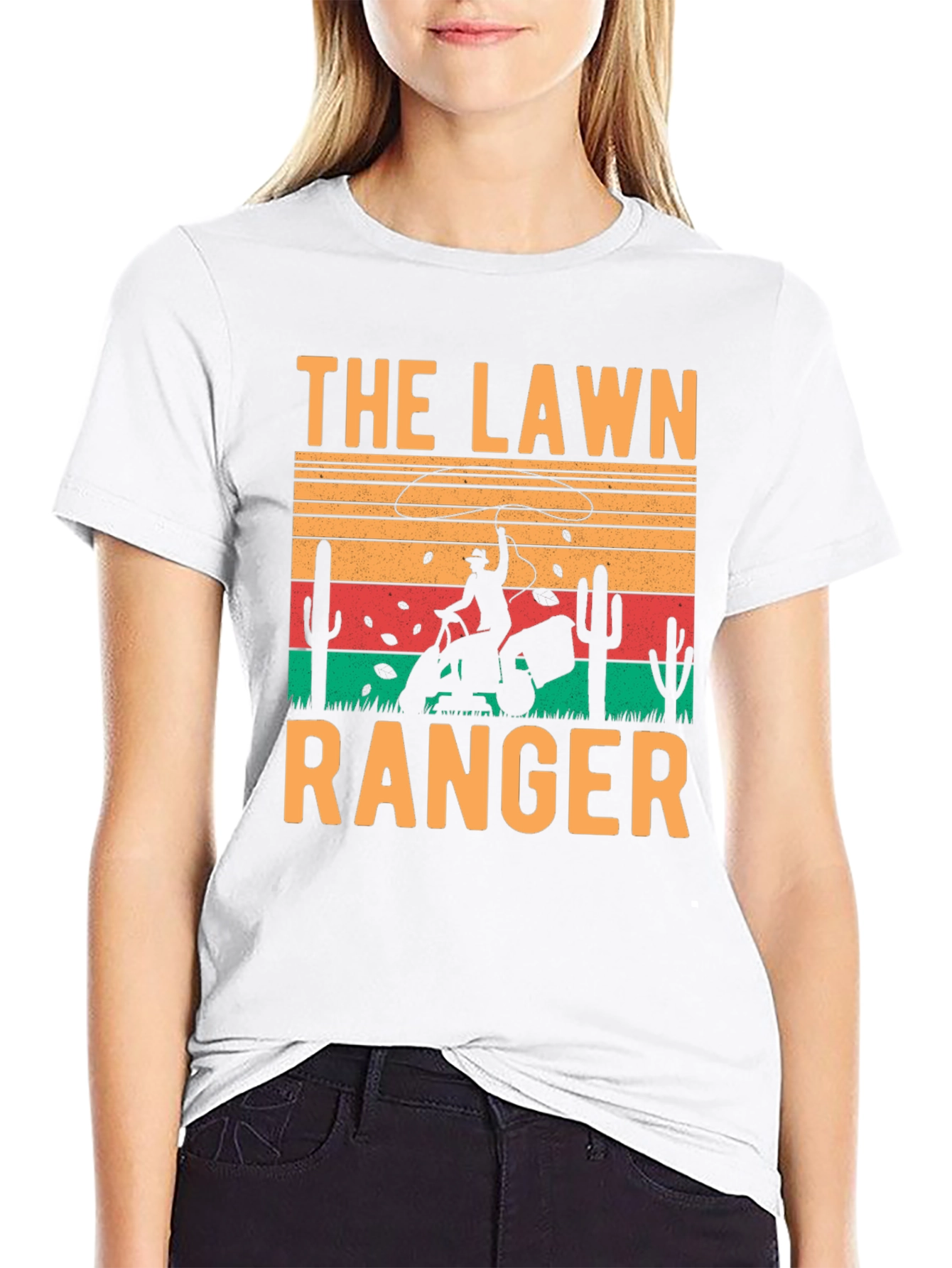 Black The Lawn Ranger Graphic T-Shirt view 9