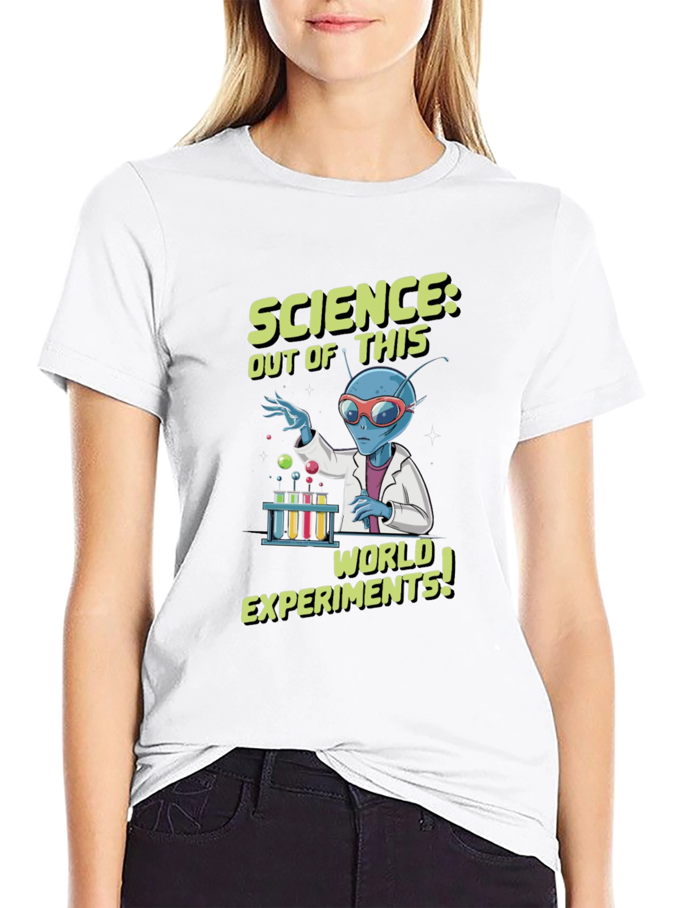 Black Science Alien T-Shirt - Out of this World Experiments view 9