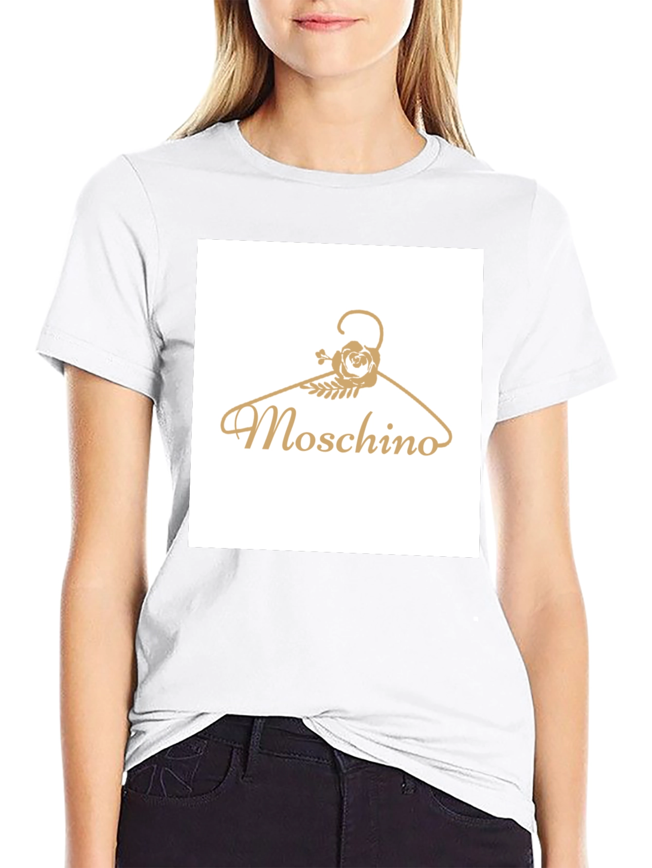 Black Moschino Hanger Graphic Tee - Stylish Casual Wear view 9