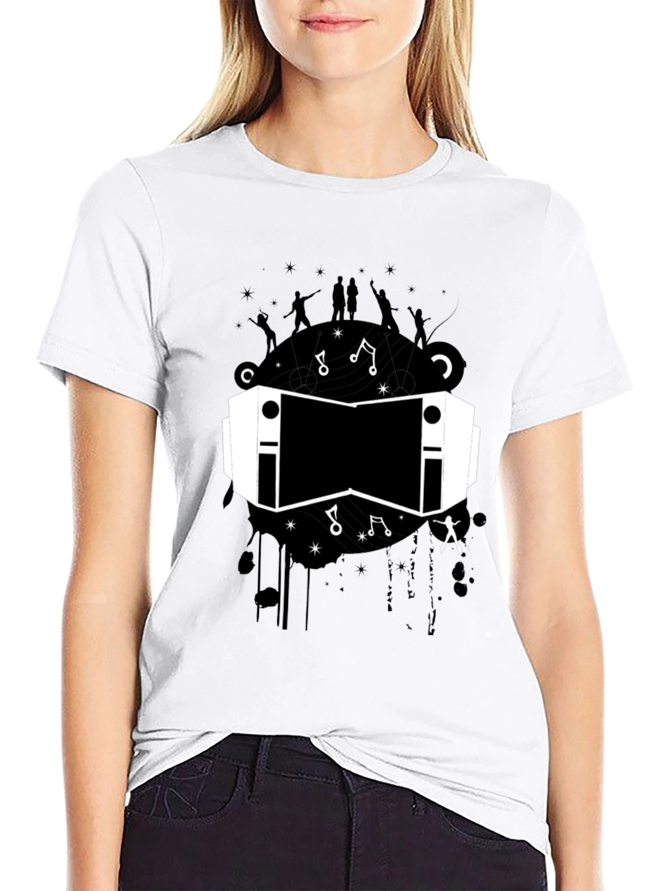 Black VR Headset Graphic Tee - Unisex Black T-Shirt view 9