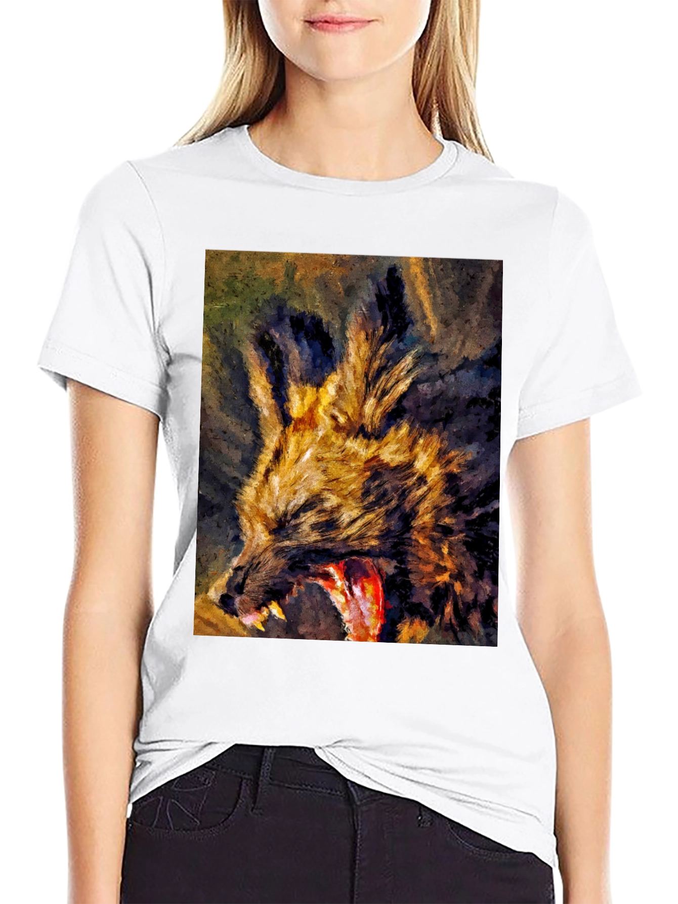 Wild Dog Graphic Tee - Unique Art Design - 9