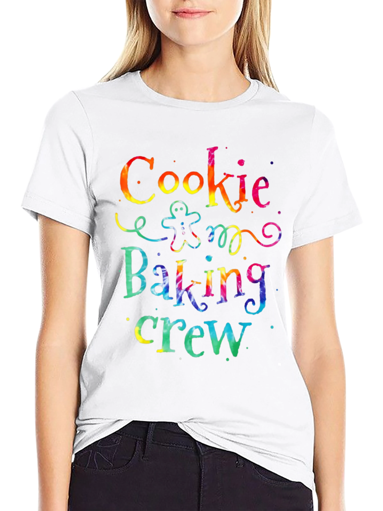 Black Cookie Baking Crew Tie-Dye T-Shirt view 9