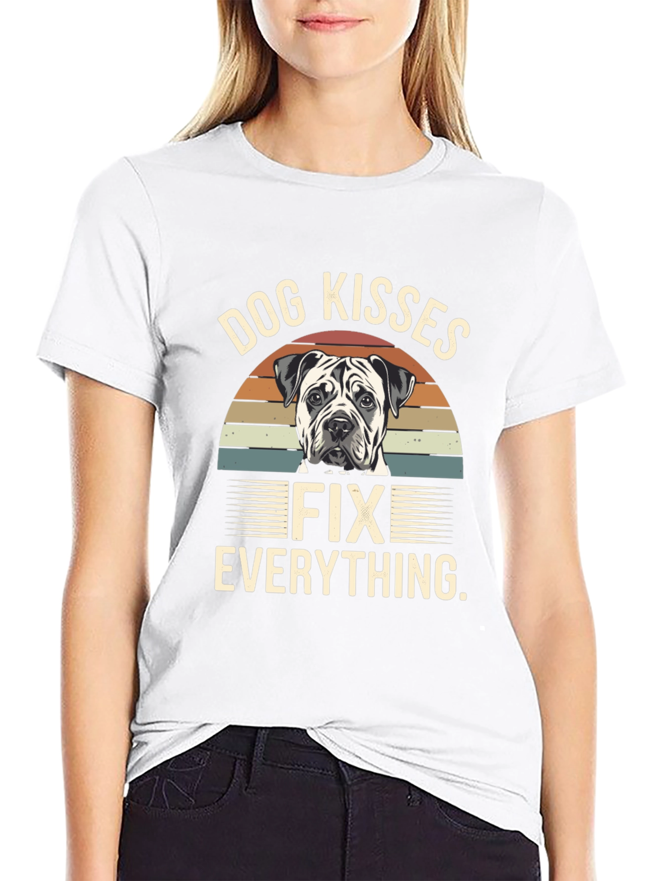 Dog Kisses Fix Everything Graphic T-Shirt - 9