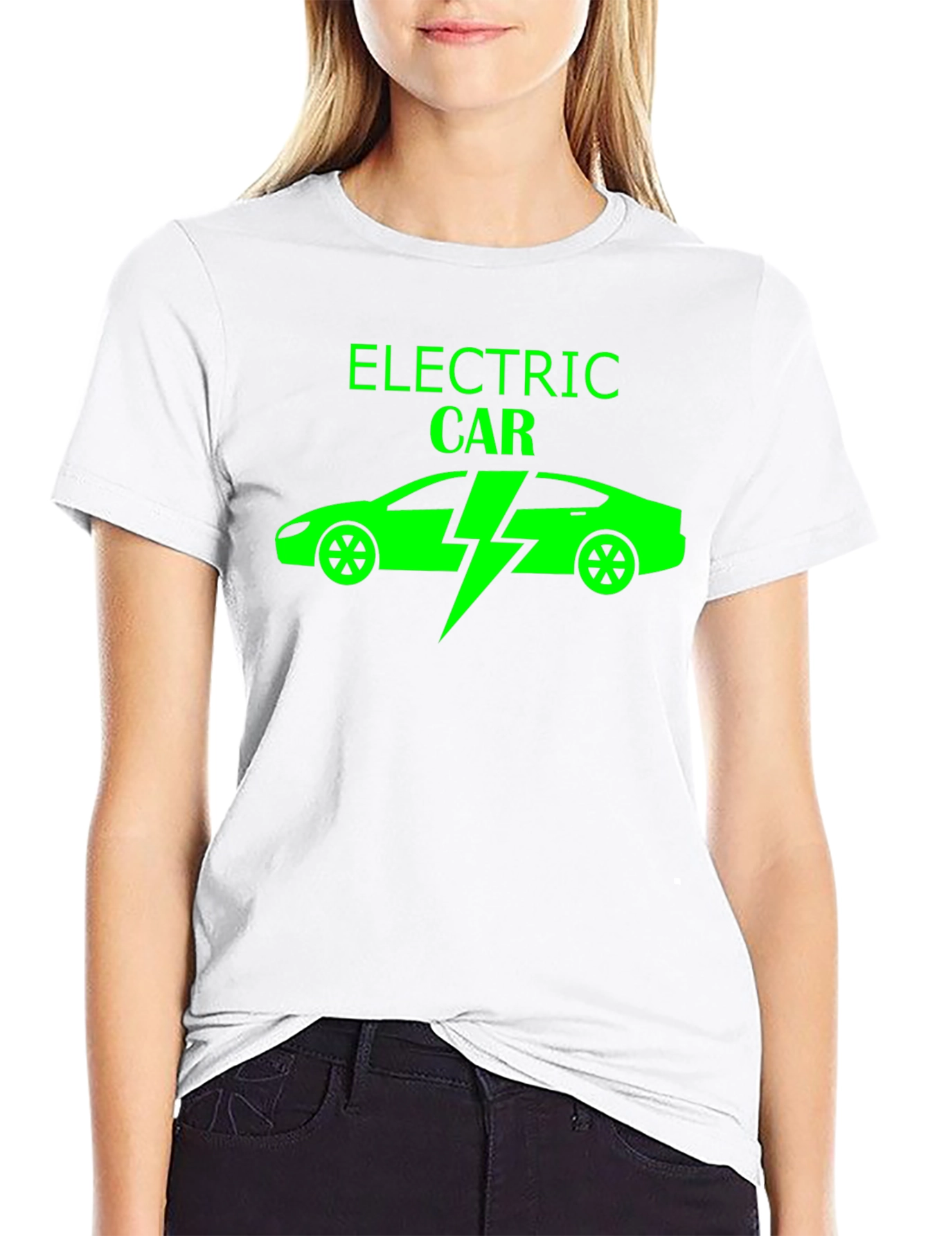 Electric Car T-Shirt - Green Design - 9