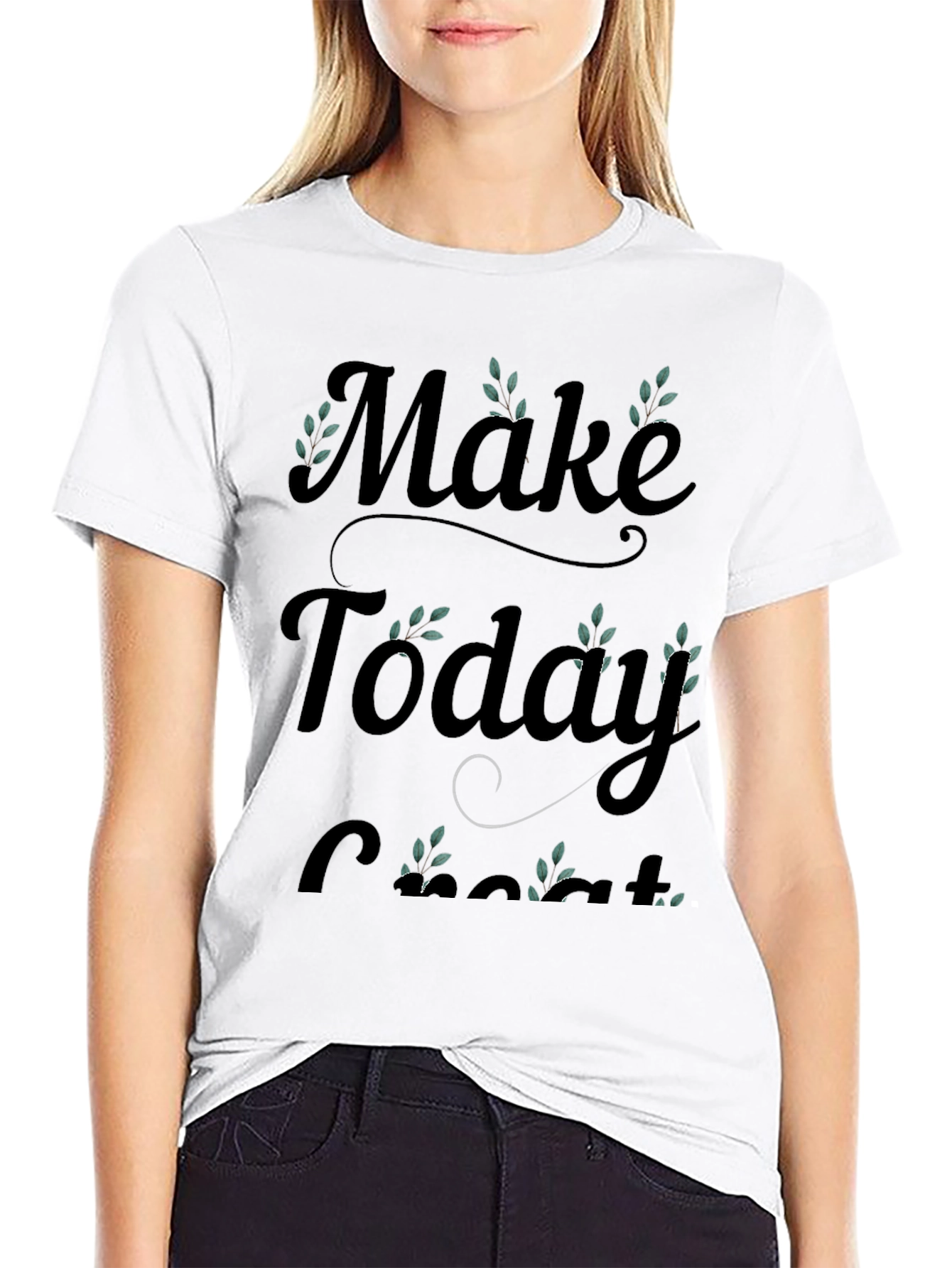 Black Make Today Great T-Shirt view 9