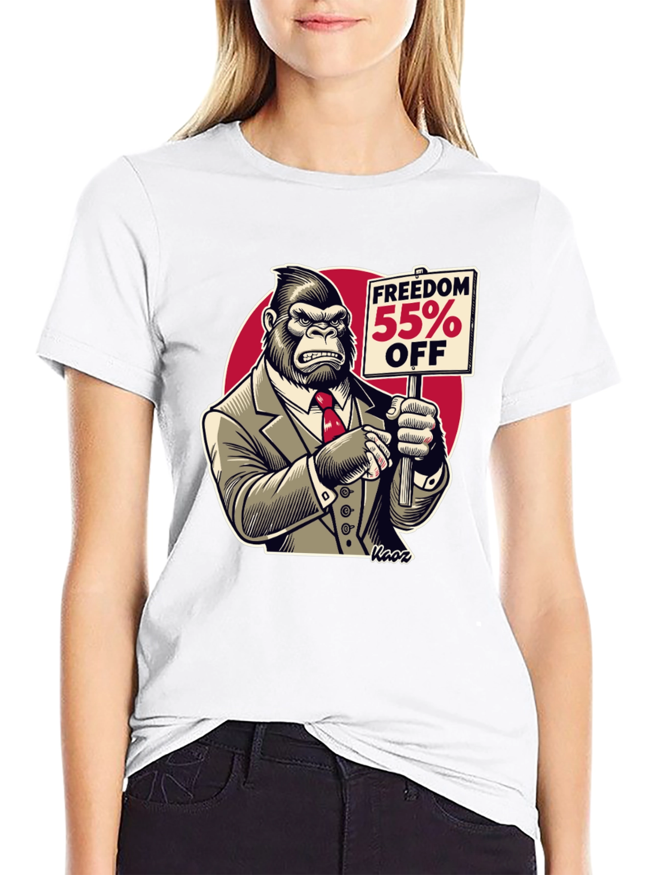 Black Freedom 55% Off Gorilla Graphic Tee view 9