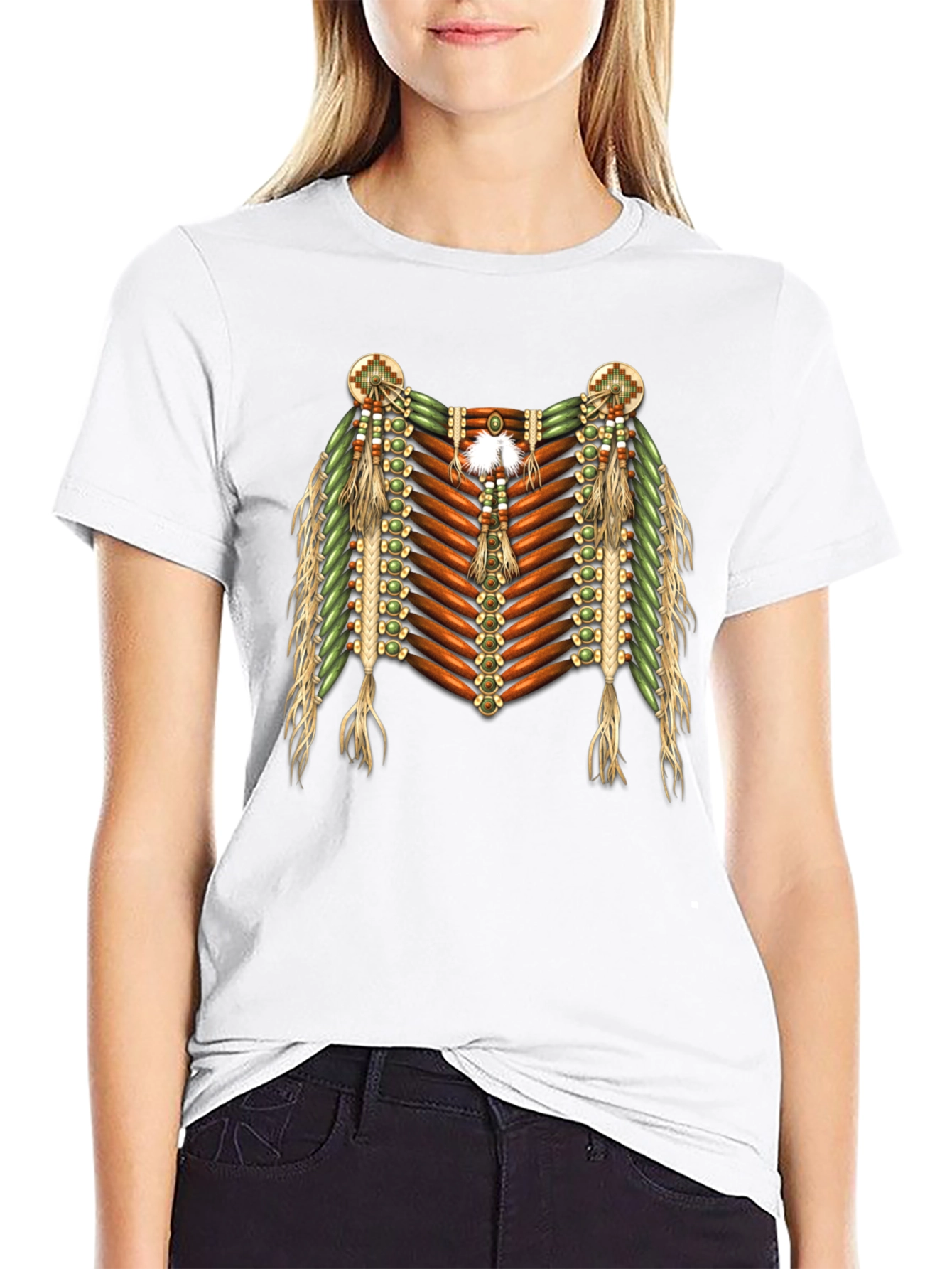 Black Native American Inspired Graphic Tee view 9