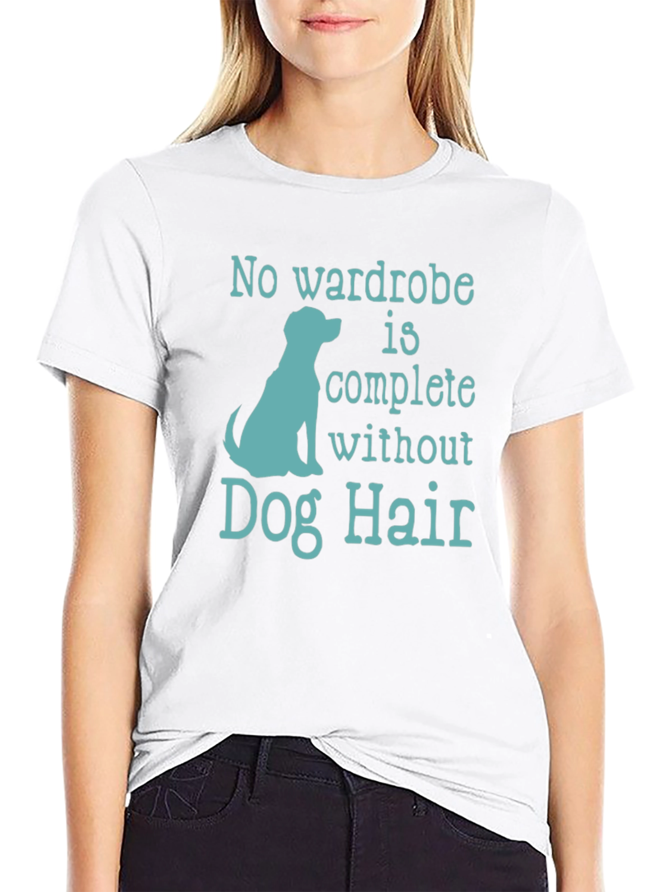 Black Dog Hair T-Shirt - Pet Lover Tee view 9