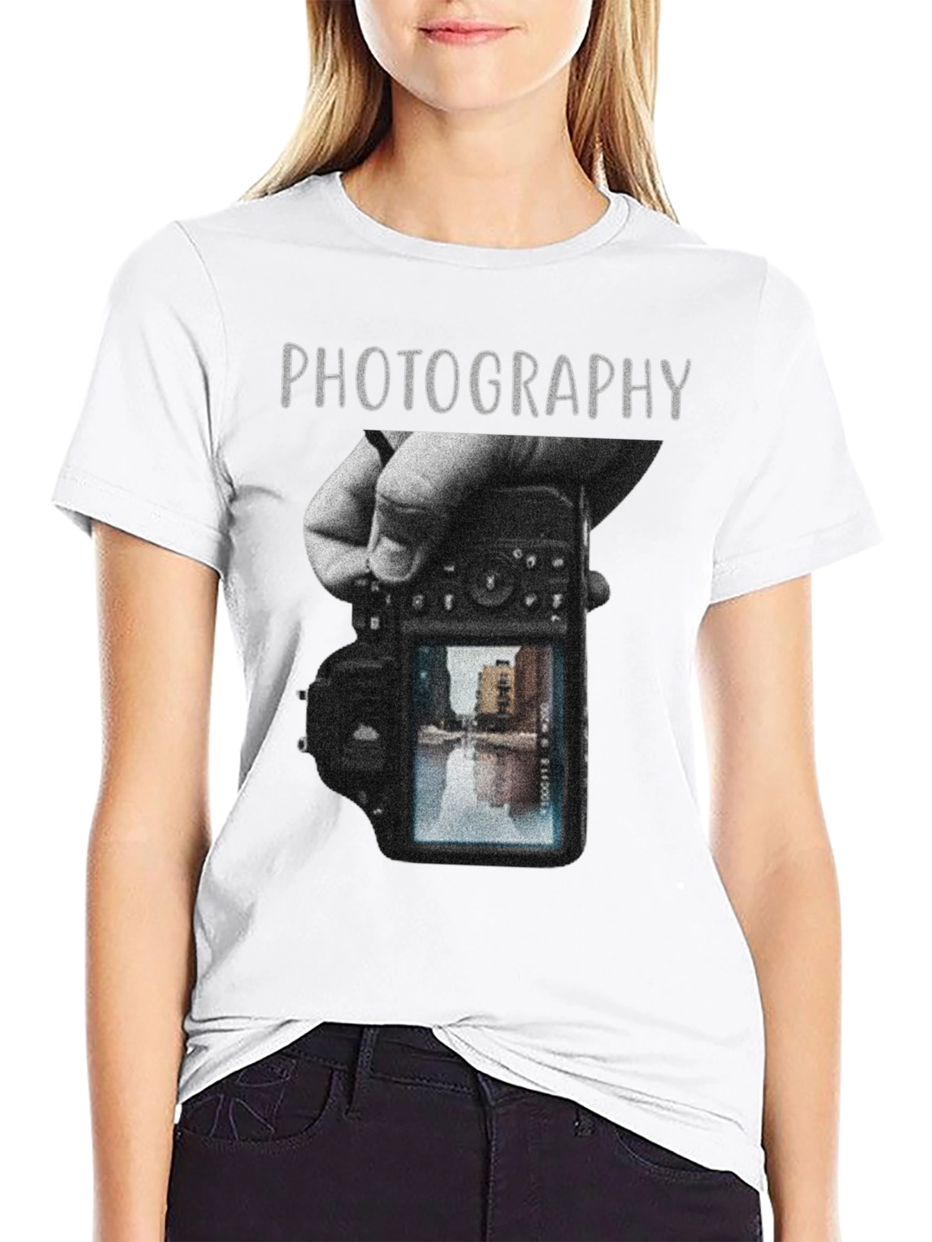 Black Photography Graphic Tee - Camera Enthusiast Shirt view 9