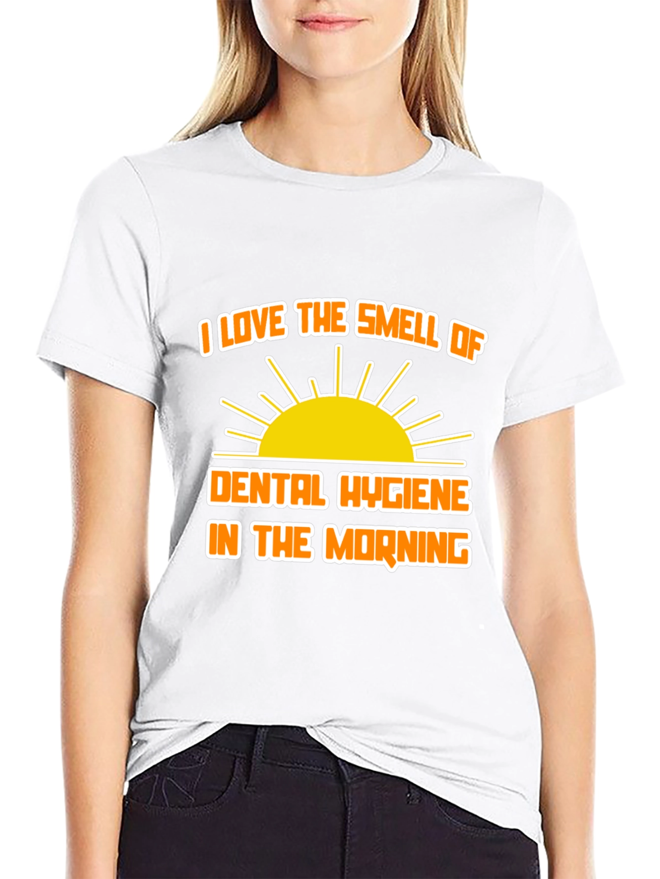 Black Dental Hygiene Morning Smell T-Shirt view 9