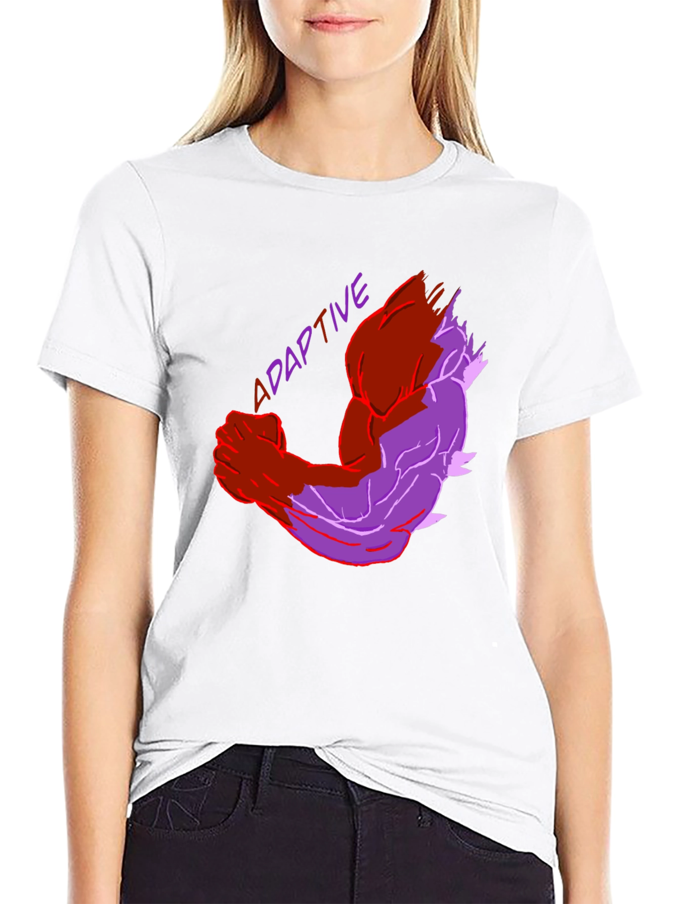 Black Adaptive Muscle Tee - Flex Your Resilience view 9