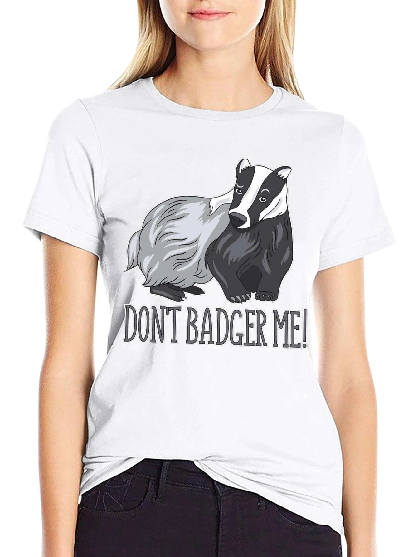 Black Don't Badger Me! Graphic Tee view 9