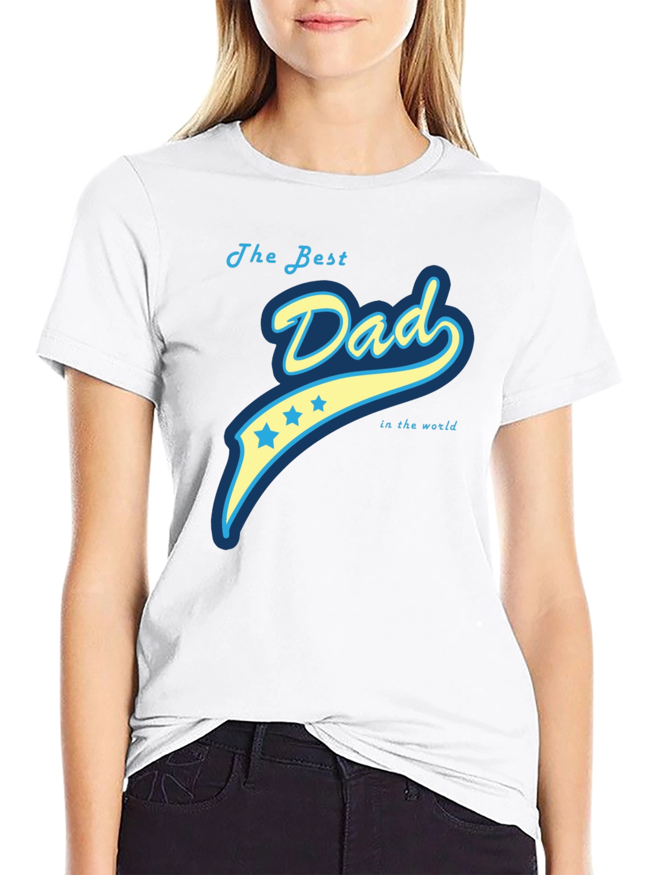 Black Best Dad Ever Graphic Tee - Comfortable Fit view 9