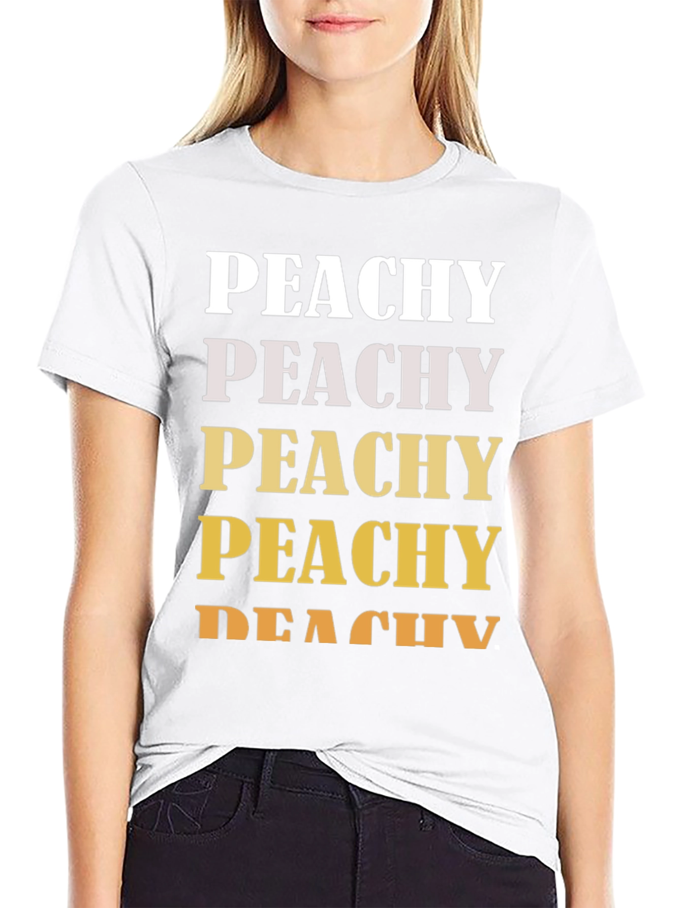 Peachy Graphic Tee - Trendy Casual Shirt - 9