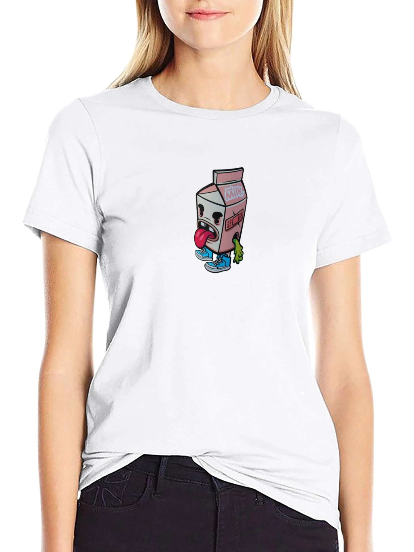 Black Milk Carton Character Graphic Tee view 9