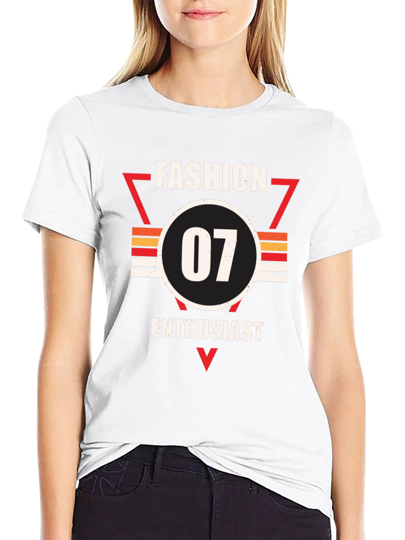 Black Fashion Enthusiast 07 Graphic Tee view 9