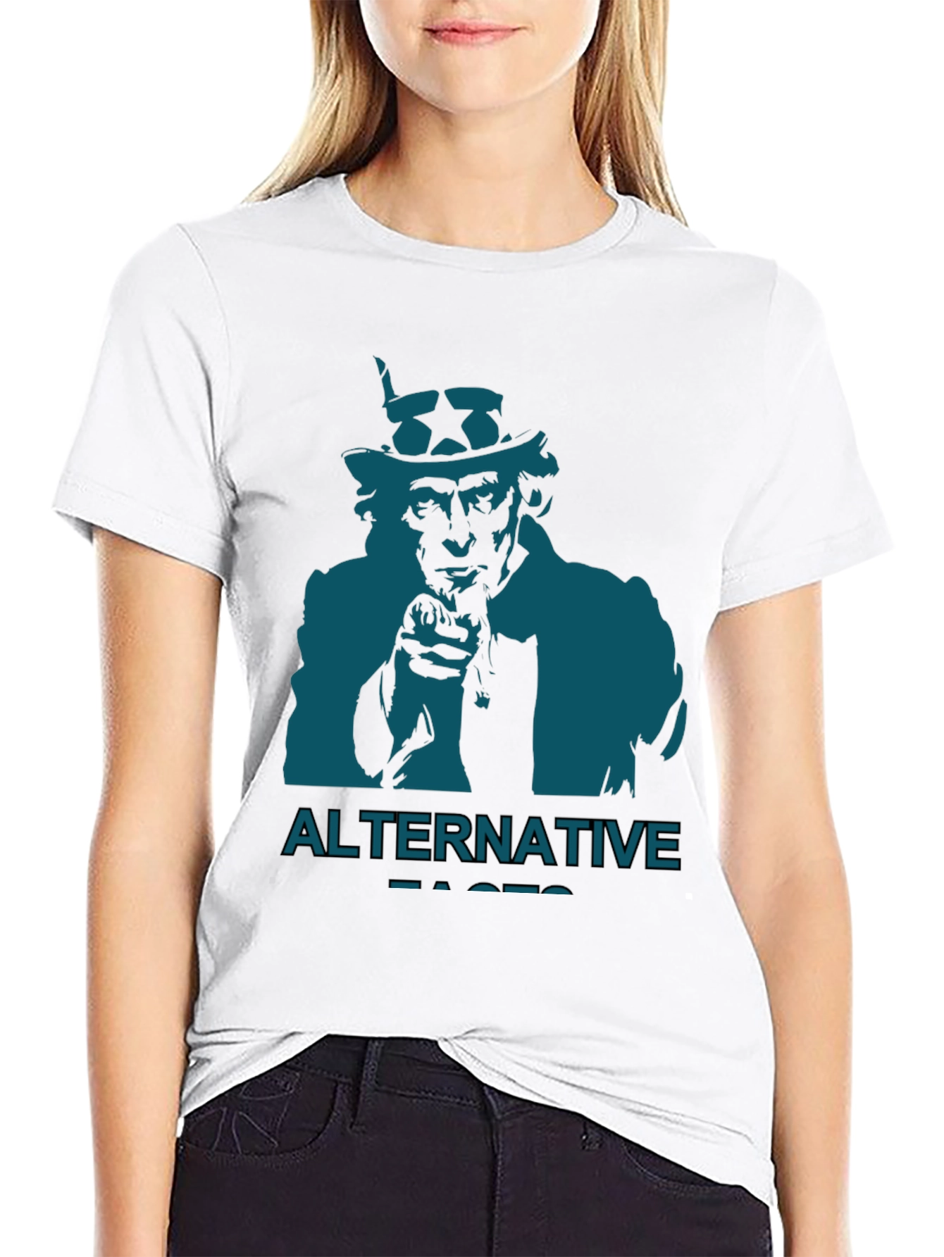 Black Alternative Facts T-Shirt Uncle Sam view 9