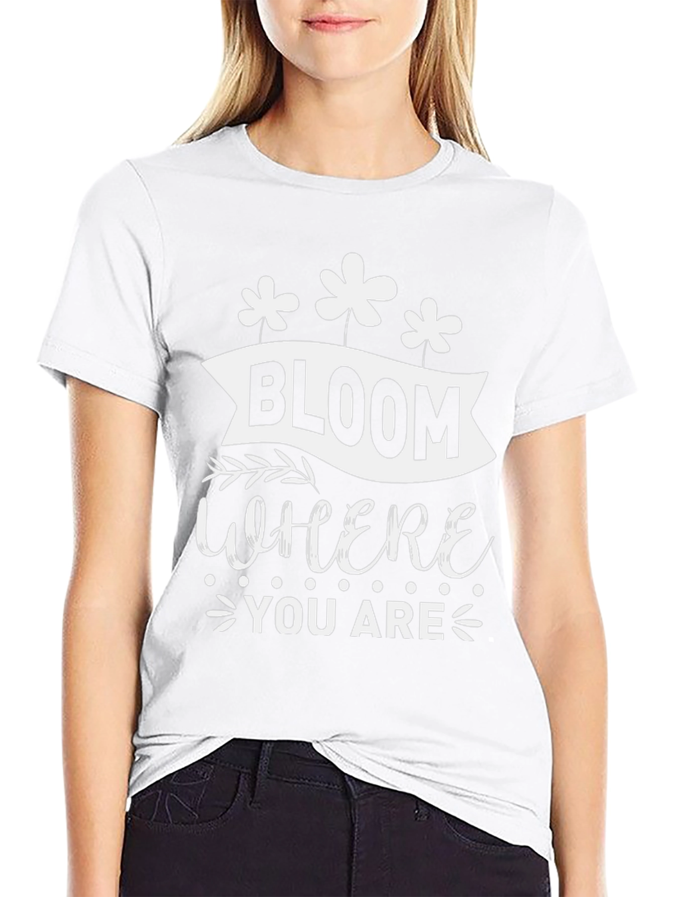 Black Bloom Where You Are T-Shirt view 9