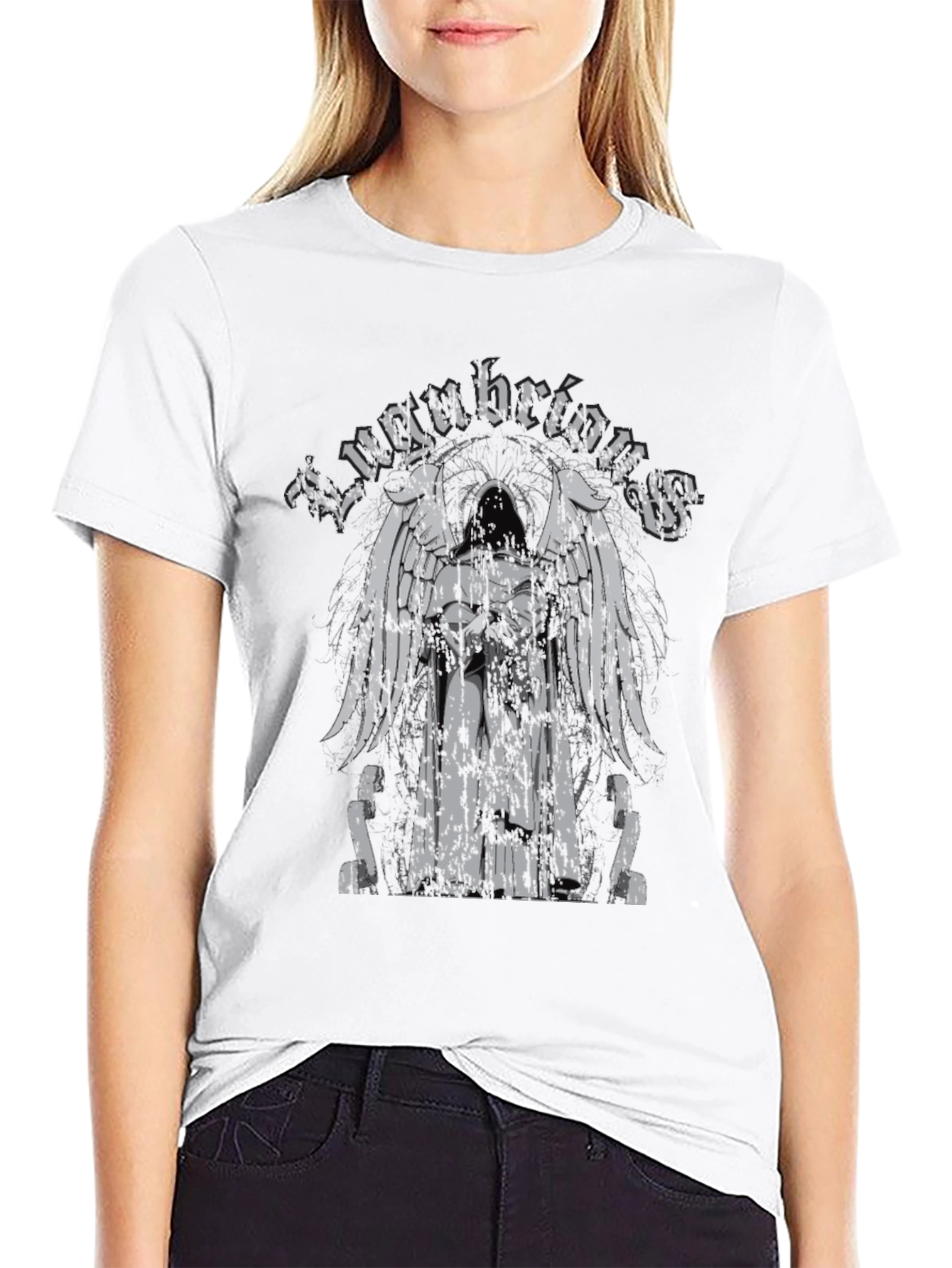 Black Lugubrious Grim Reaper T-Shirt view 9