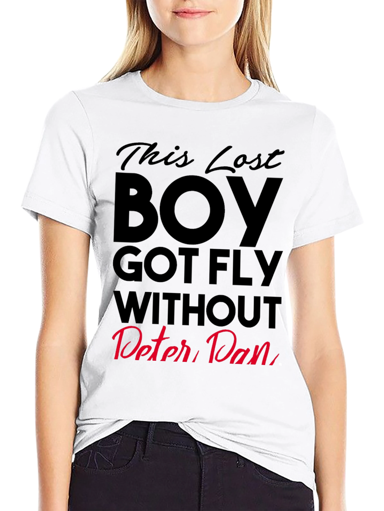 Black This Lost Boy Got Fly T-Shirt - Peter Pan Inspired view 9