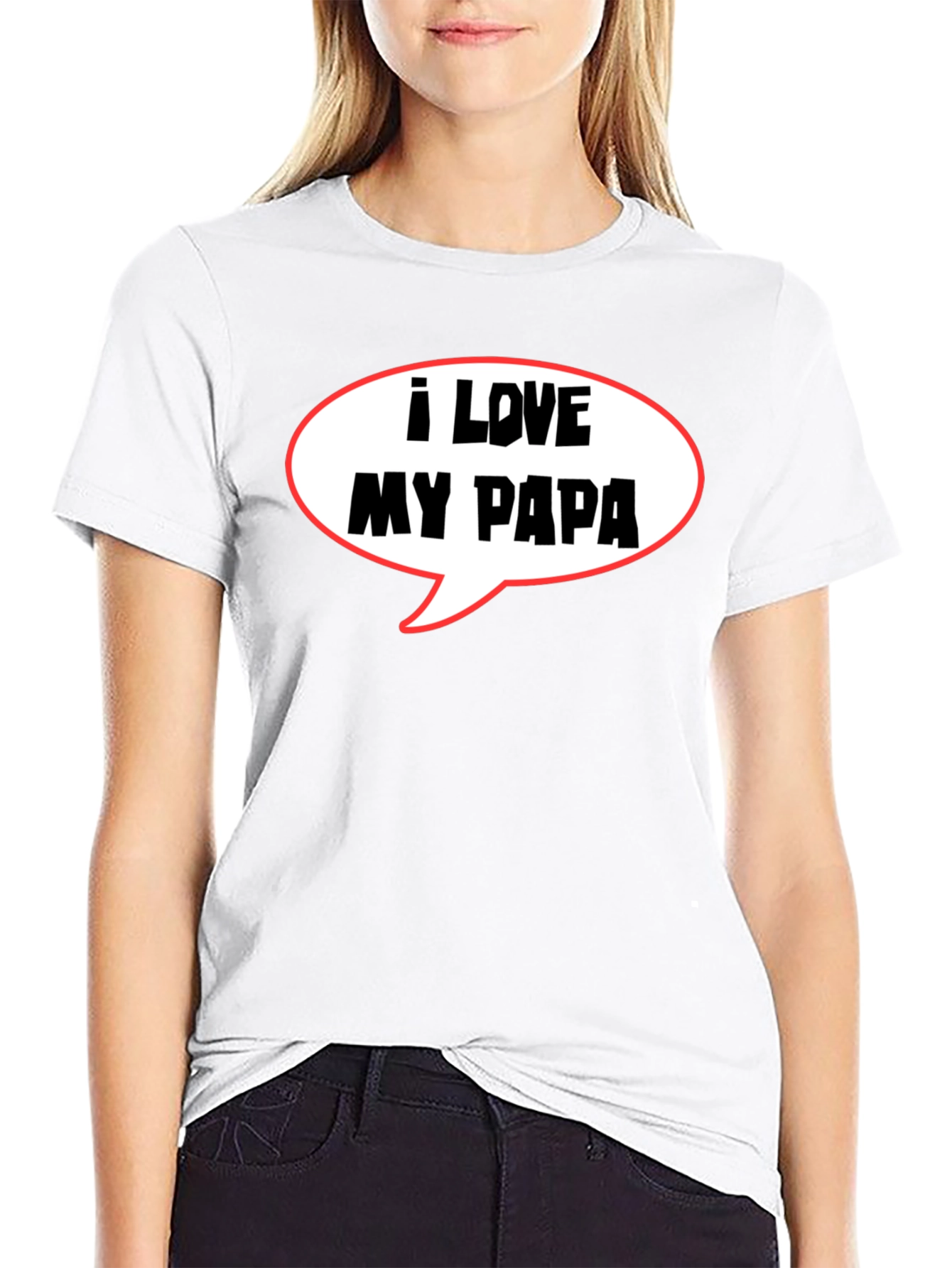 Black I Love My Papa T-Shirt, Father's Day Gift view 9