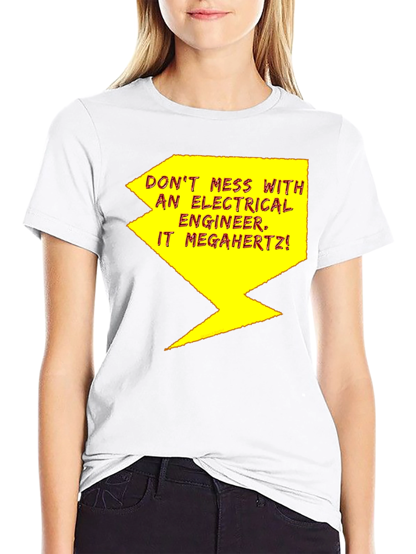 Black Electrical Engineer T-Shirt - Funny Warning Tee view 9
