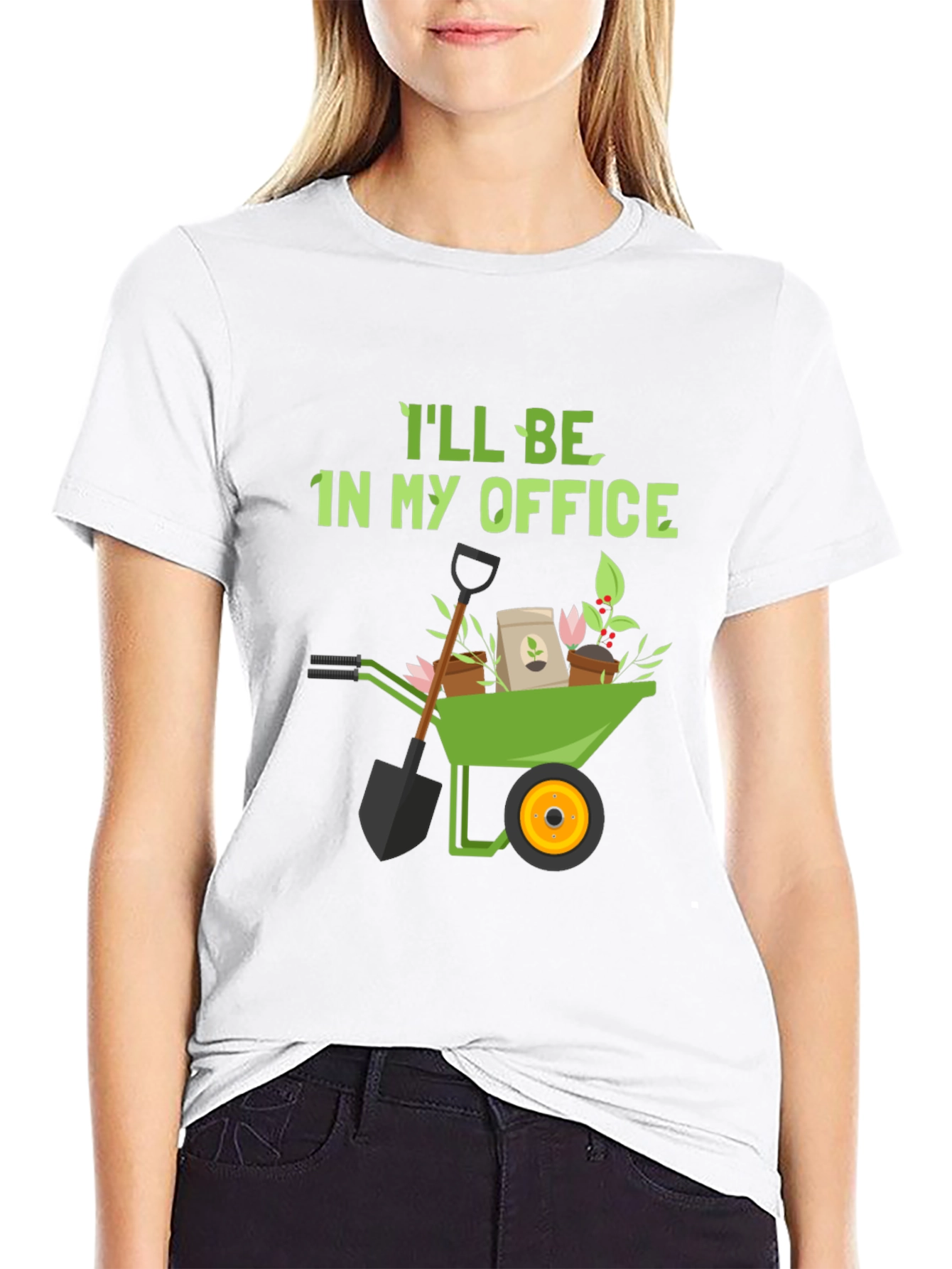 Black Gardener's Office T-Shirt view 9
