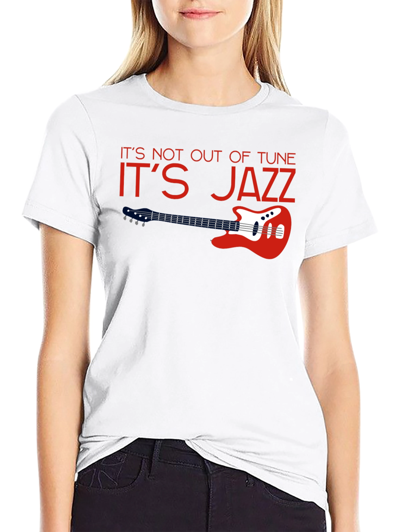 Black It's Jazz T-Shirt - Music Lover's Tee view 9
