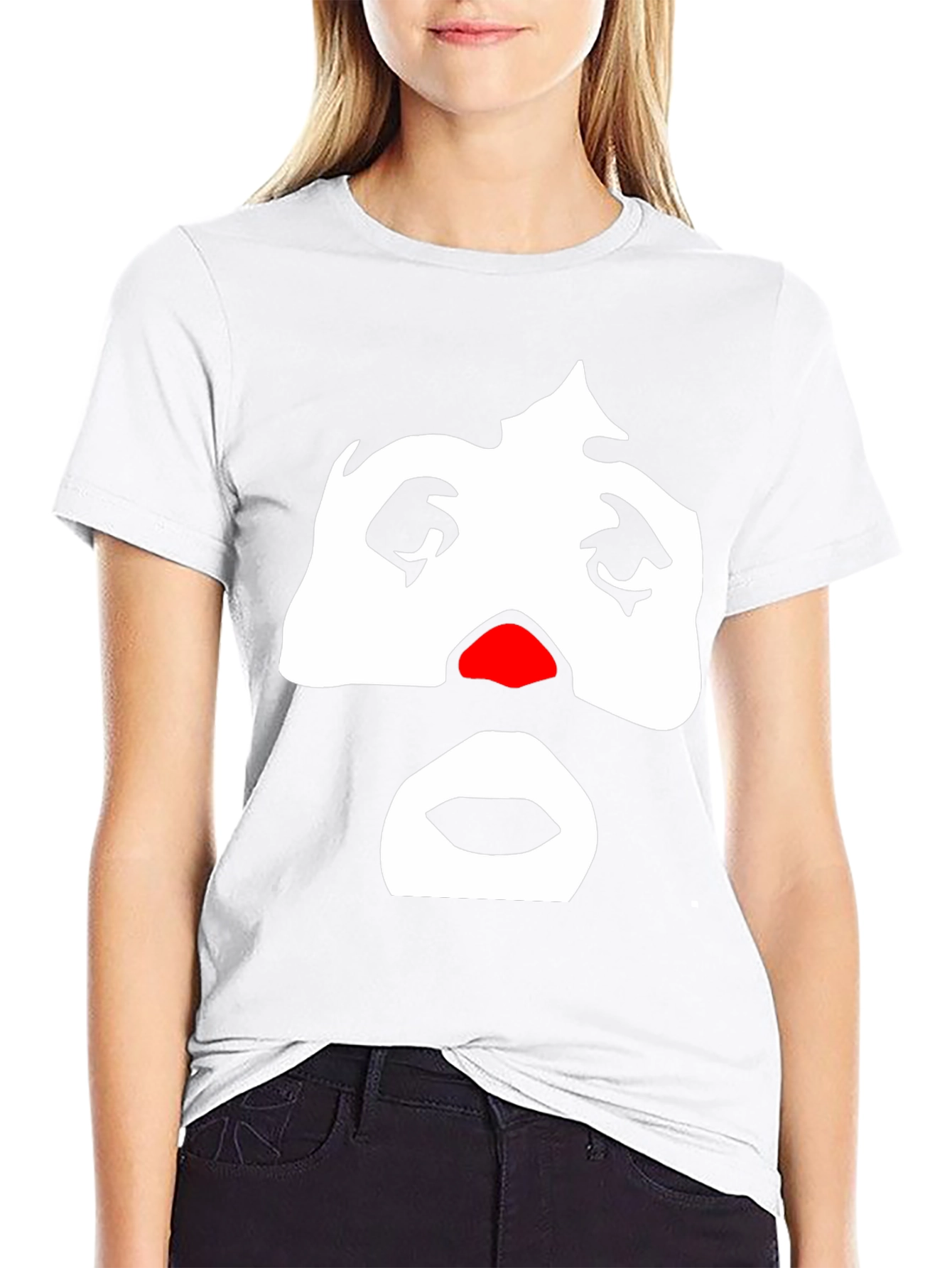 Black Sad Clown Graphic Tee - Men's Black T-Shirt view 9