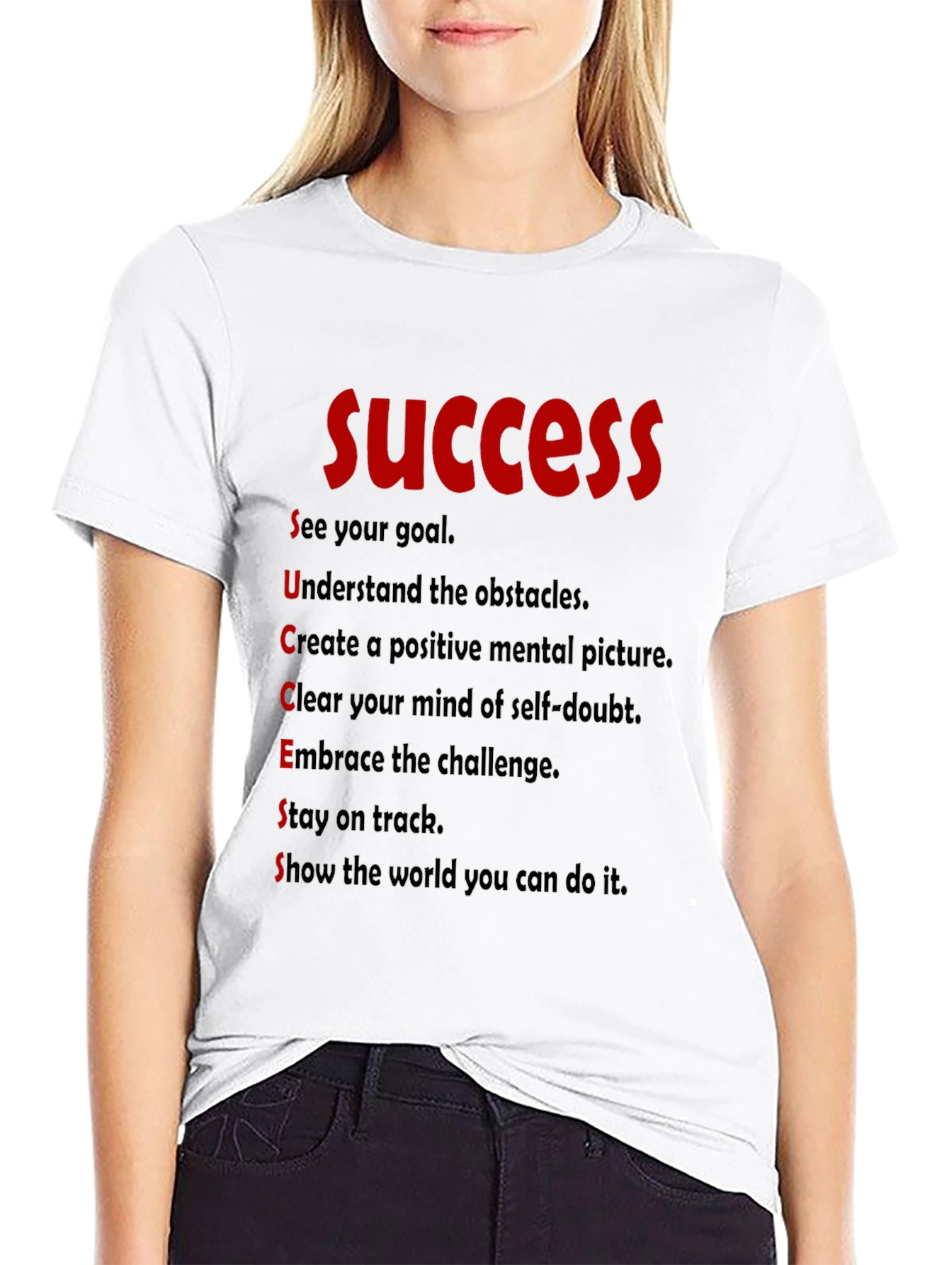 Black Success Motivation T-Shirt view 9