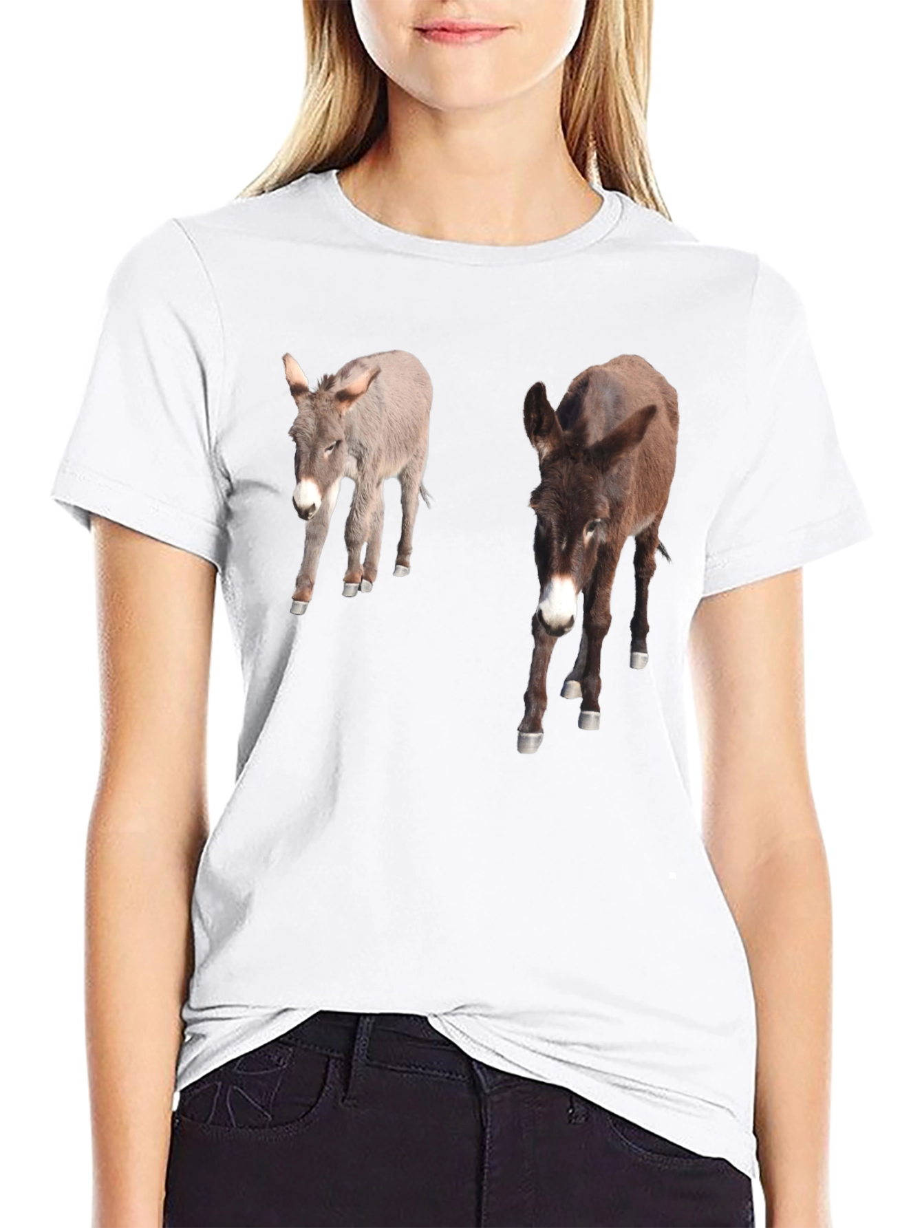 Black Donkey Graphic T-Shirt - Unique Animal Lover Tee view 9