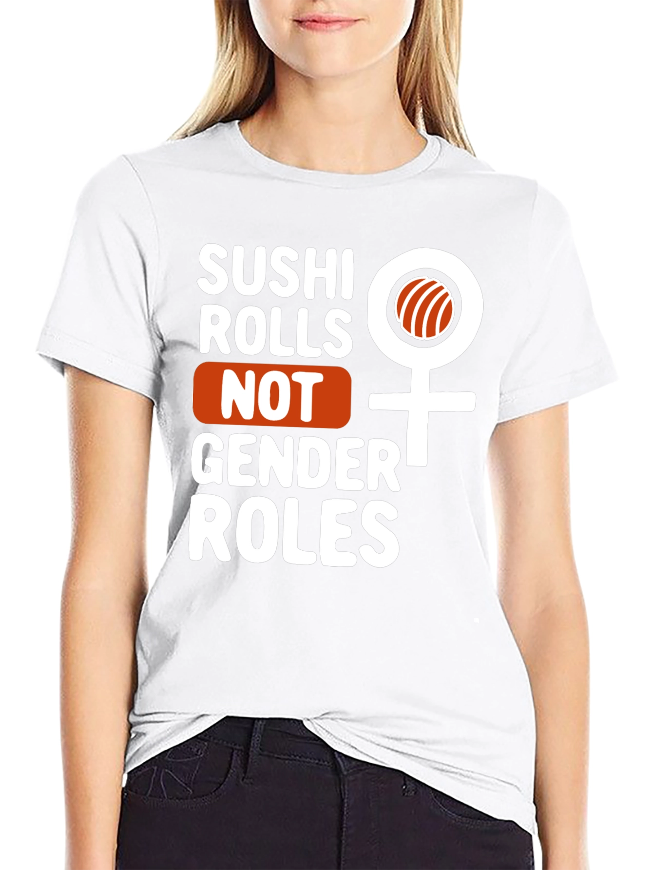 Sushi Rolls Not Gender Roles Graphic Tee - 9