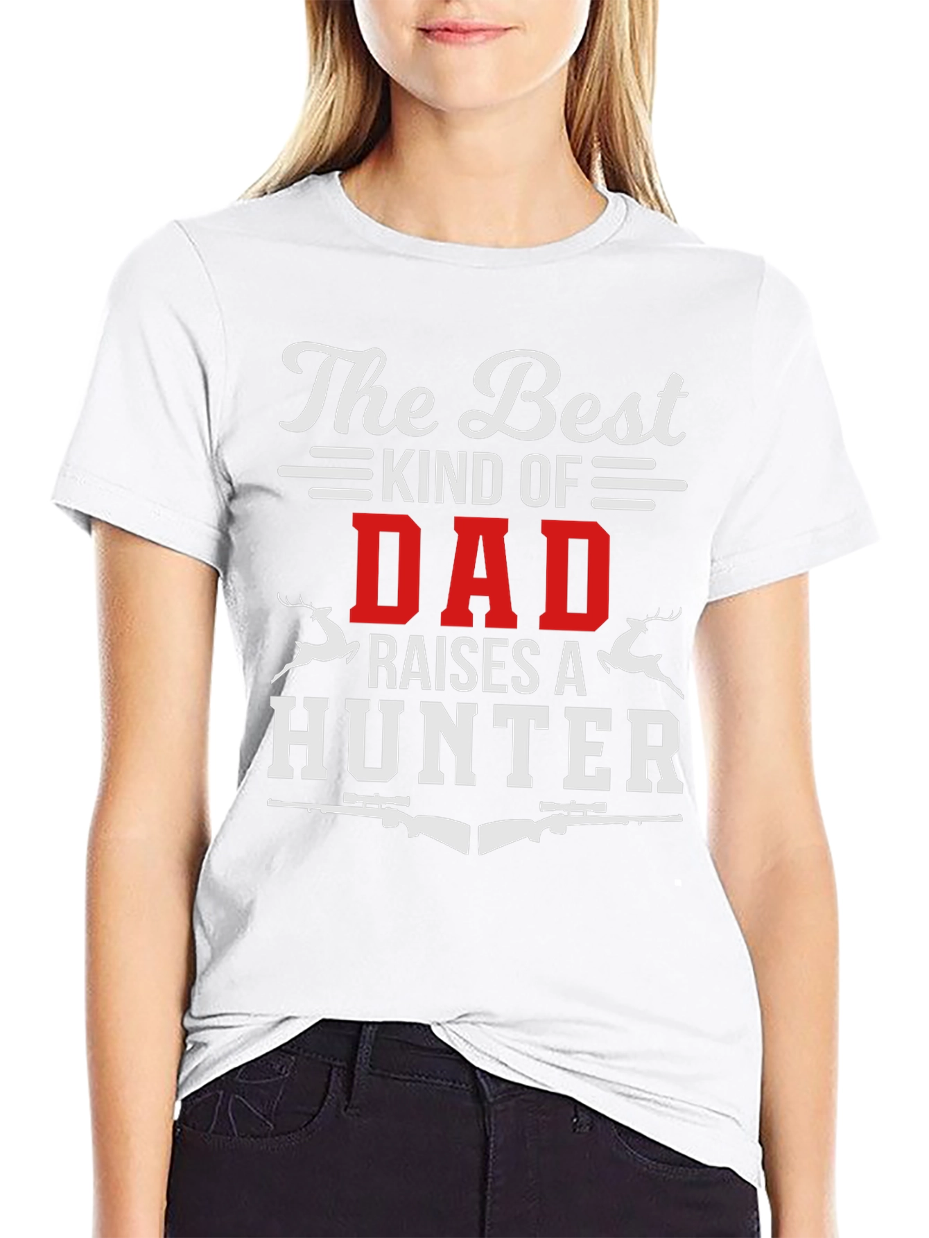 Black The Best Kind of Dad Hunter T-Shirt view 9