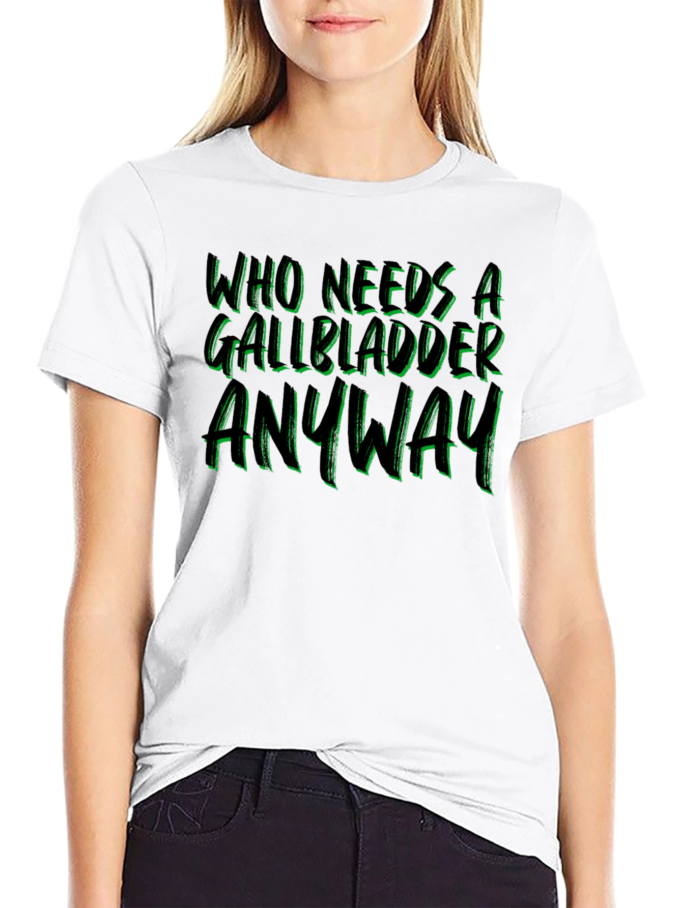Black Gallbladder Removal T-Shirt - Funny Get Well Soon Gift view 9