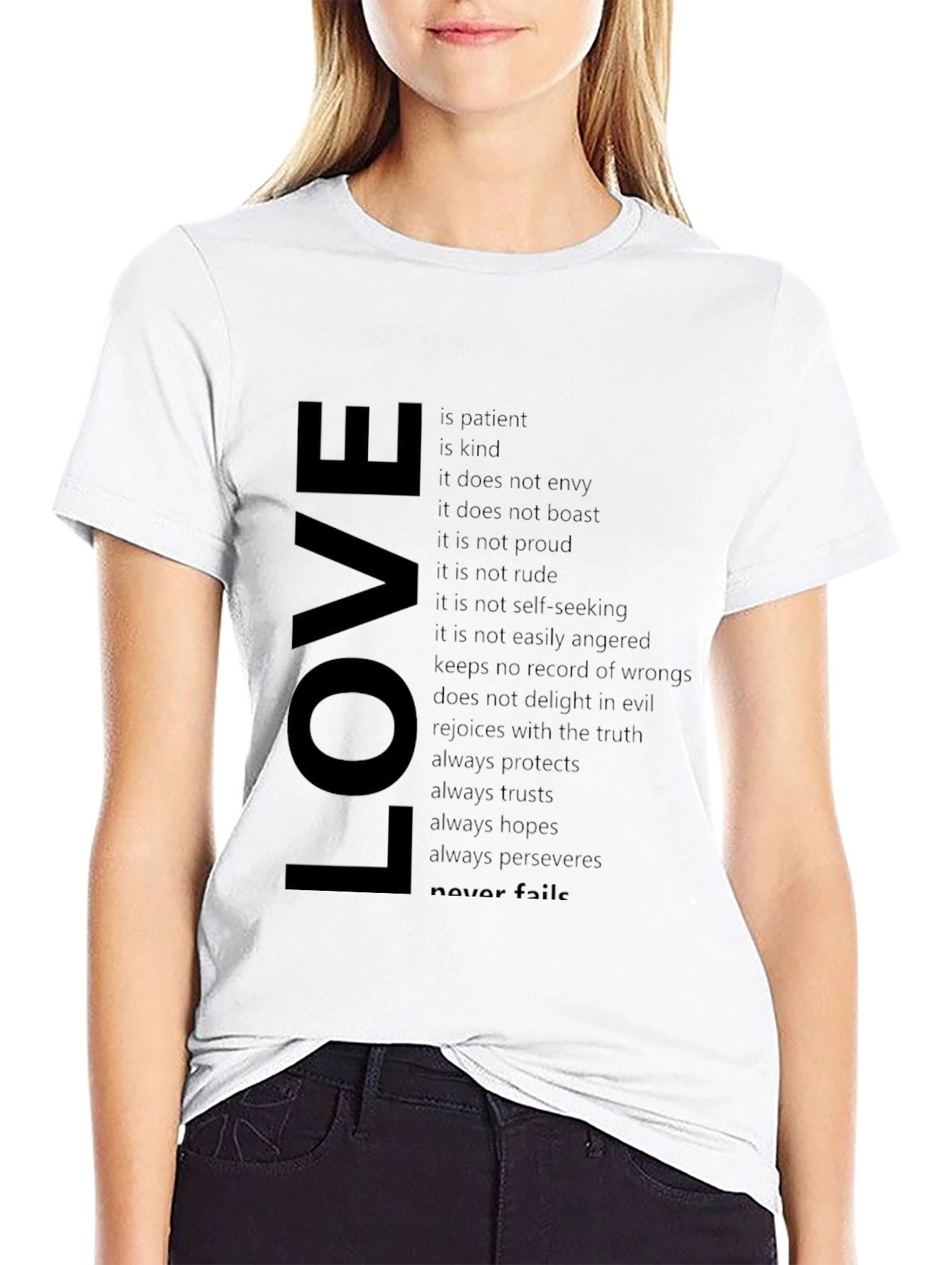 Black Love Definition T-Shirt - Inspirational Graphic Tee view 9