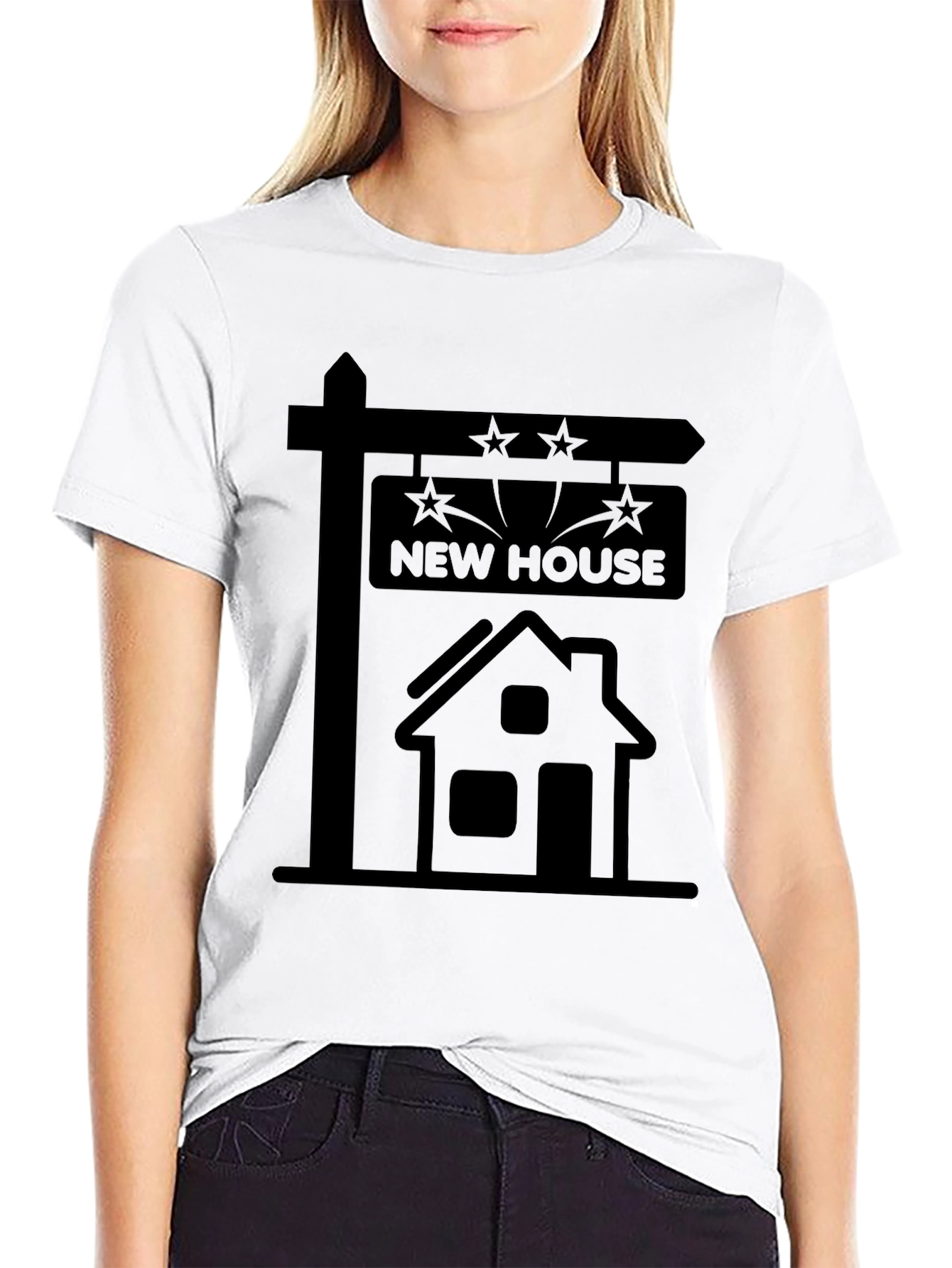 Black New House T-Shirt: Celebrate Your New Home! view 9