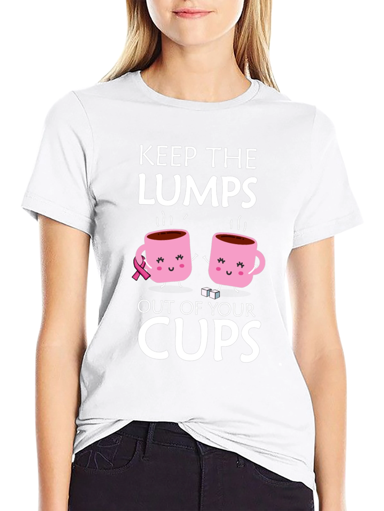 Black Keep the Lumps Out of Your Cups T-Shirt view 9