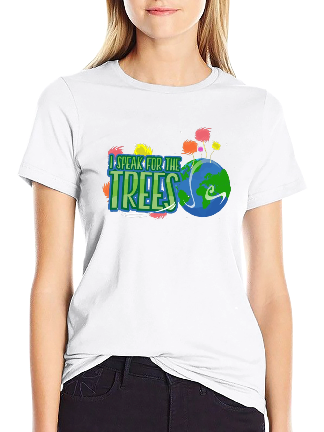 Black I Speak for the Trees T-Shirt Lorax Earth Day view 9