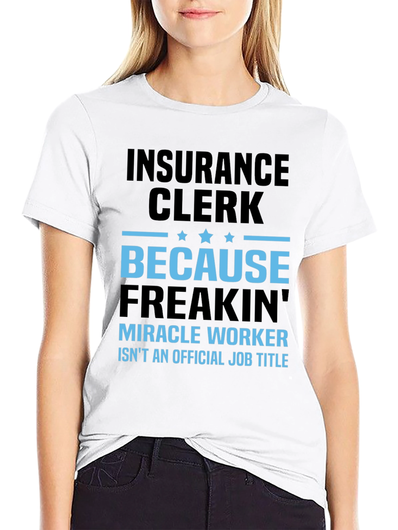 Black Insurance Clerk Funny T-Shirt view 9