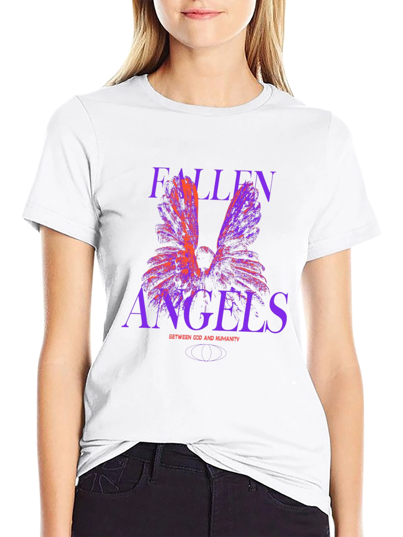 Black Fallen Angels Graphic Tee - Black view 9